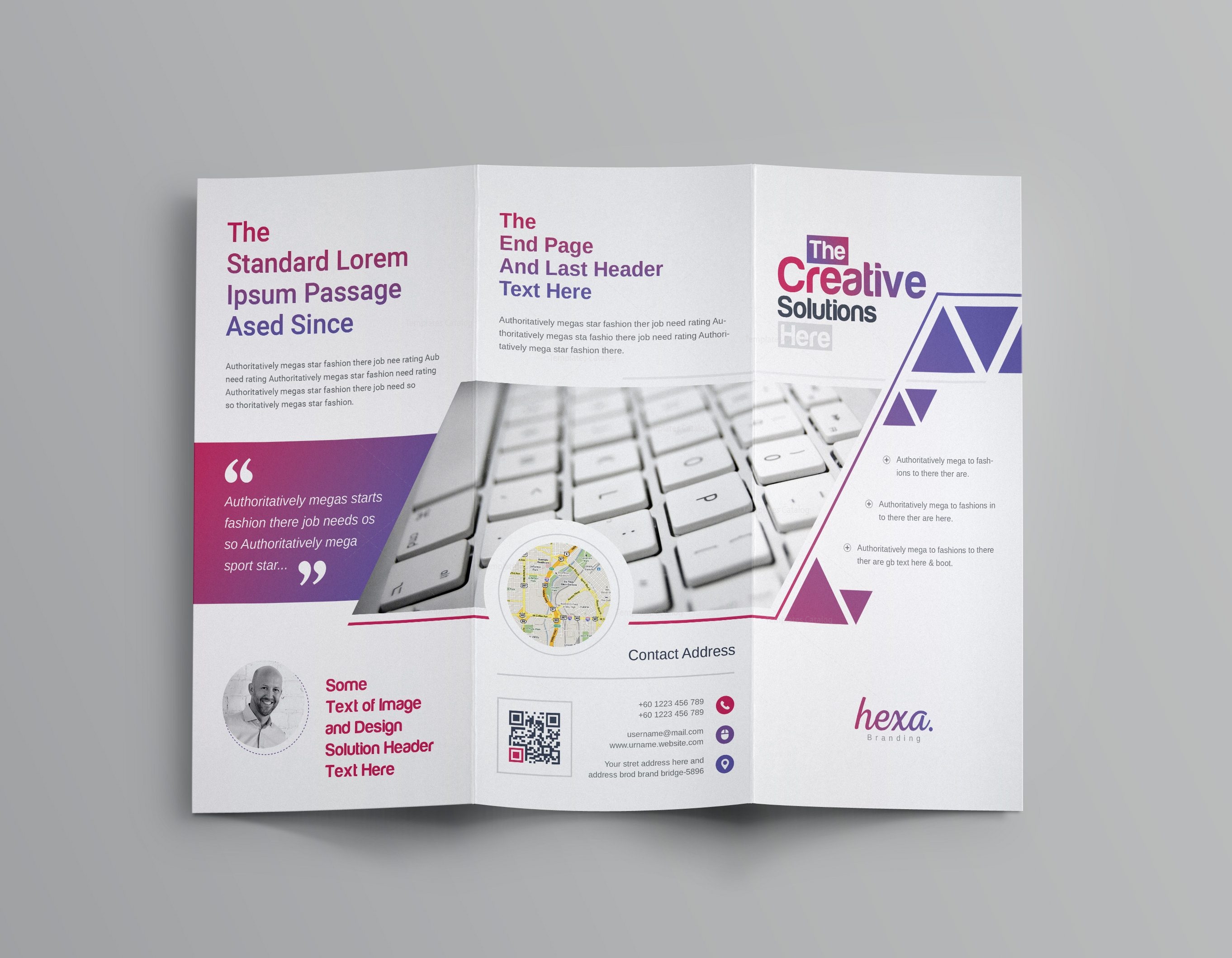 <strong>Simple Brochure Templates for PowerPoint</strong> - FPPT Professional brochure templates