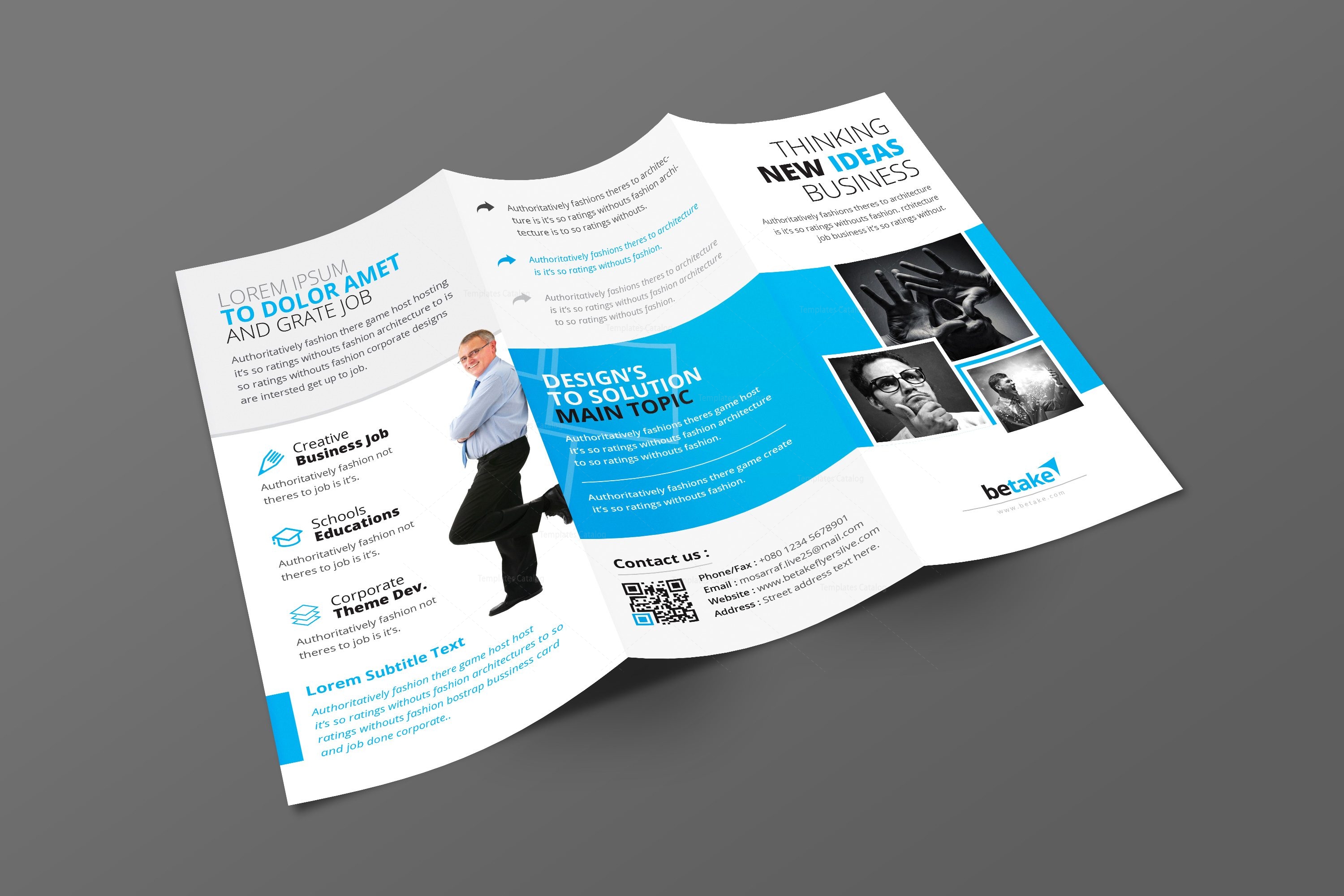 zephyrus modern corporate tri fold brochure template 001215