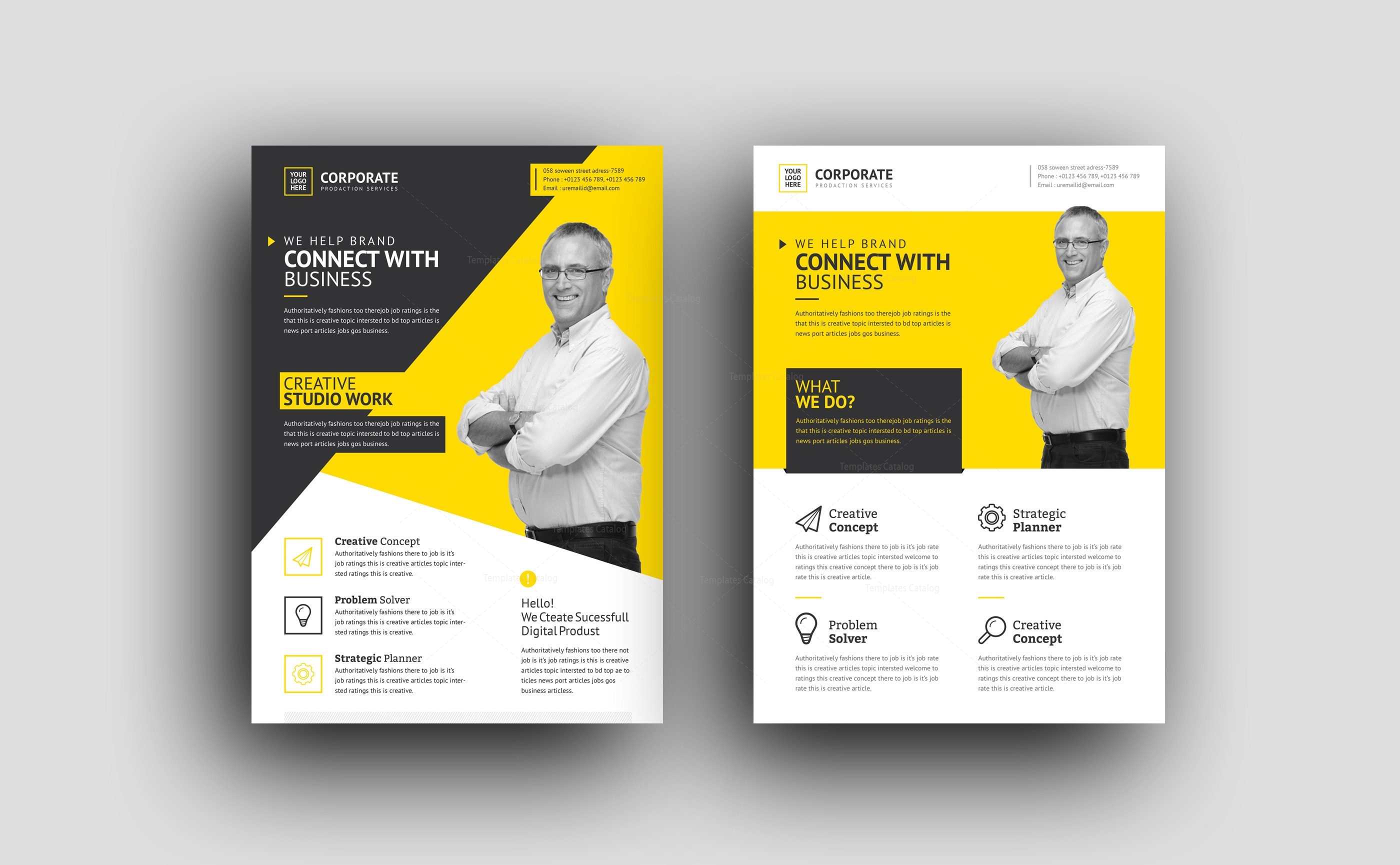 zephyrus modern professional corporate flyer template professional flyer templates