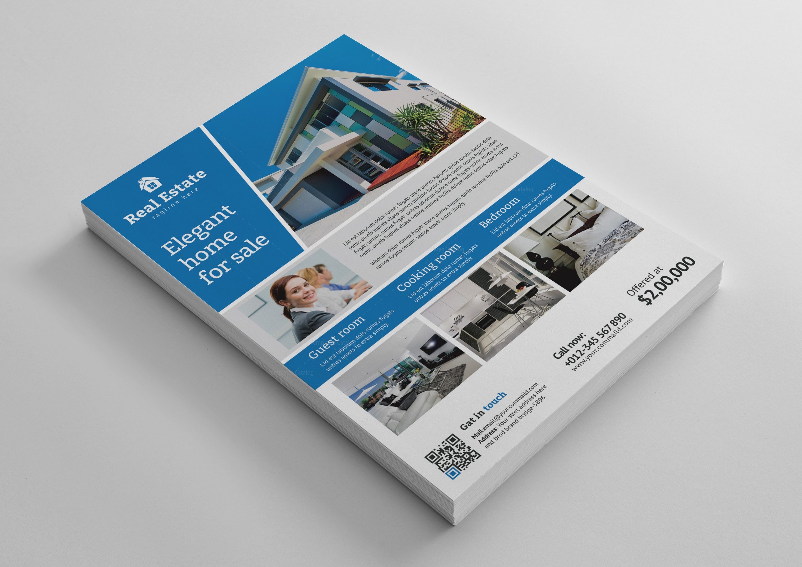 bargain real estate flyer design template 001485 template catalog