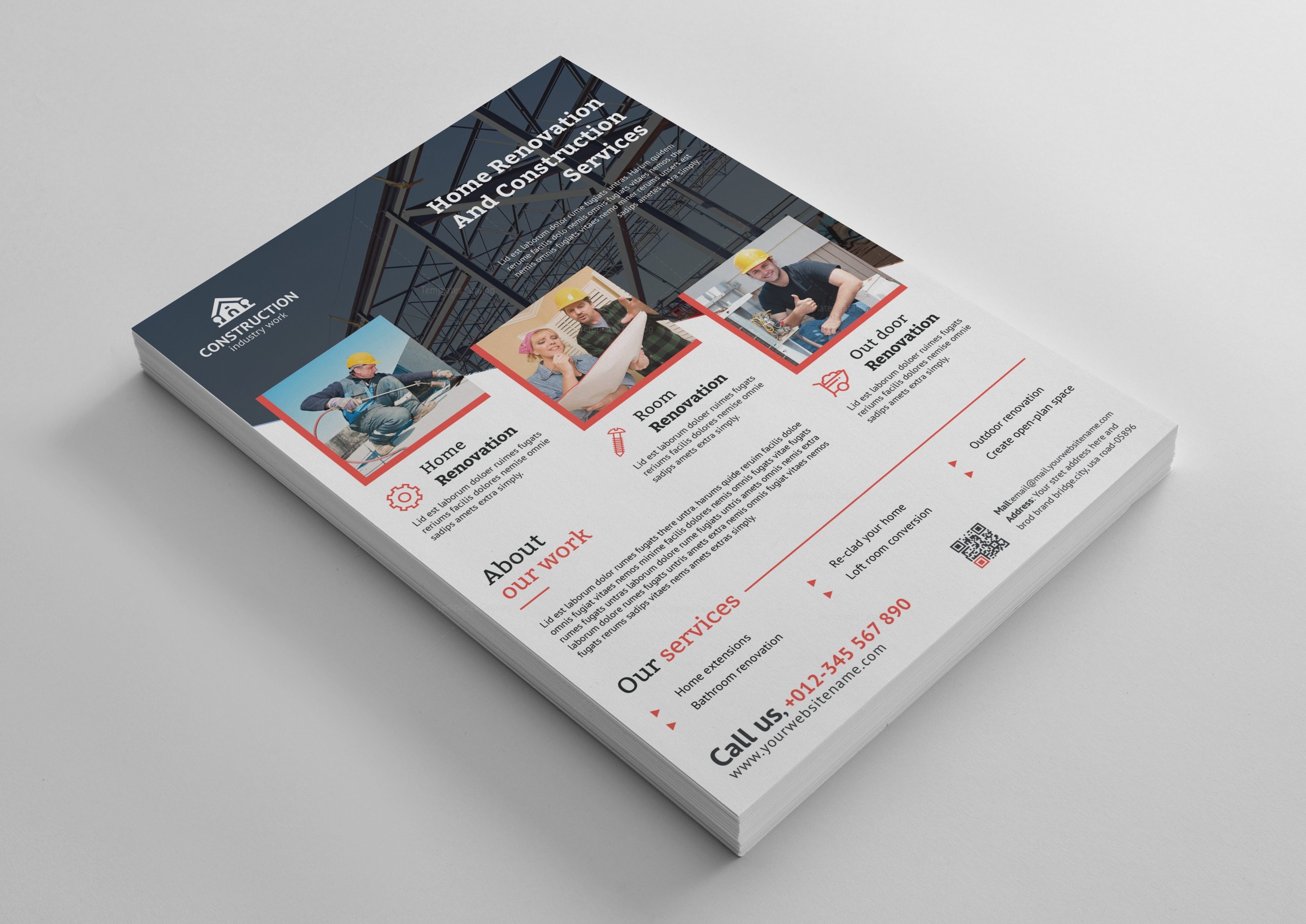 best construction flyer design template 001492 template catalog