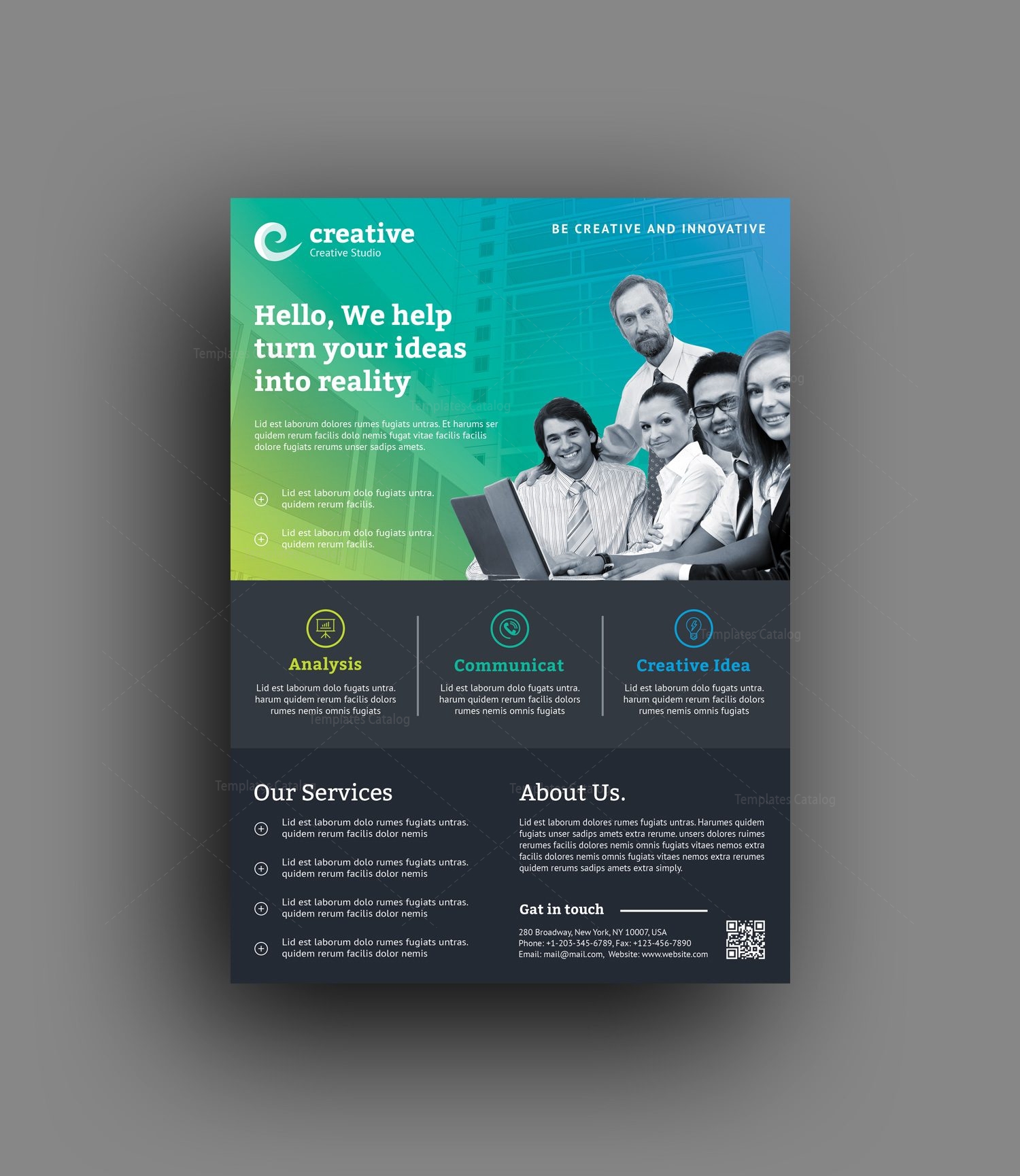cape town creative business corporate flyer template 001413 creative business flyers