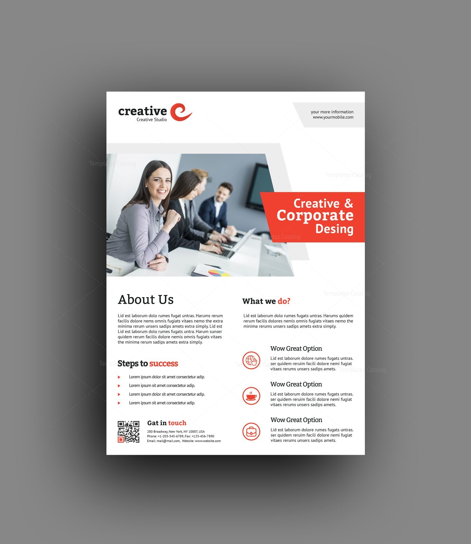 melbourne modern professional flyer template 001399 template catalog new website flyer template