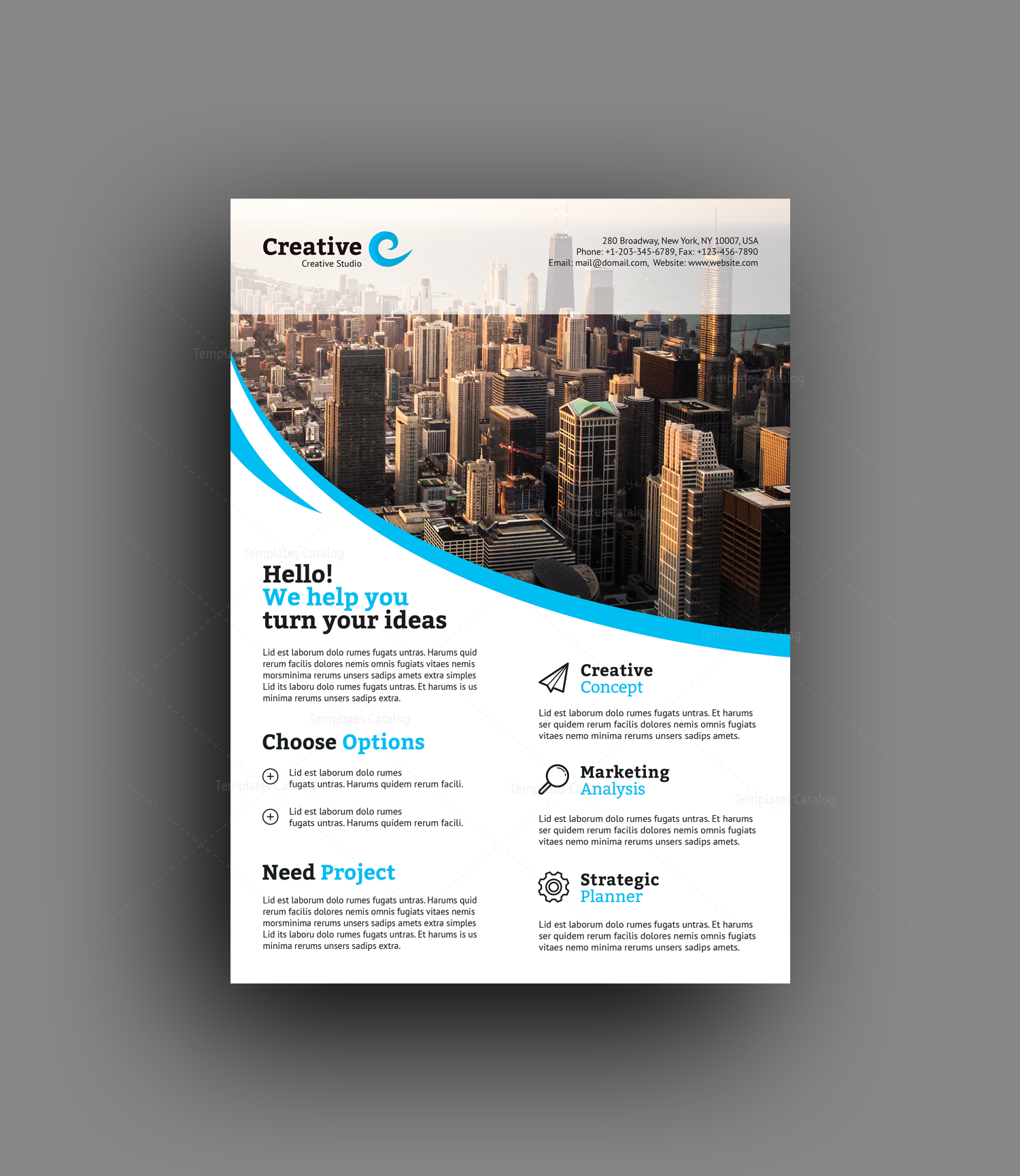 montreal sleek professional business flyer template 001385 montreal flyer printing