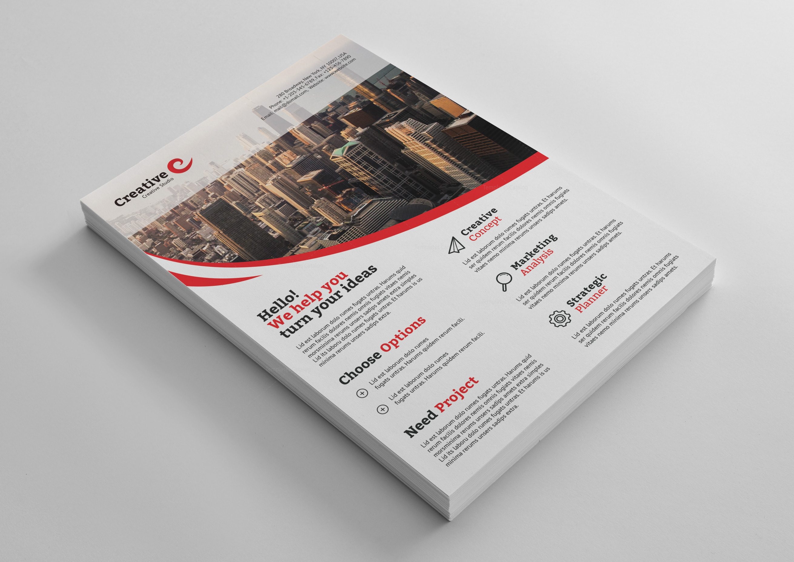 montreal sleek professional business flyer template 001385 montreal flyer printing