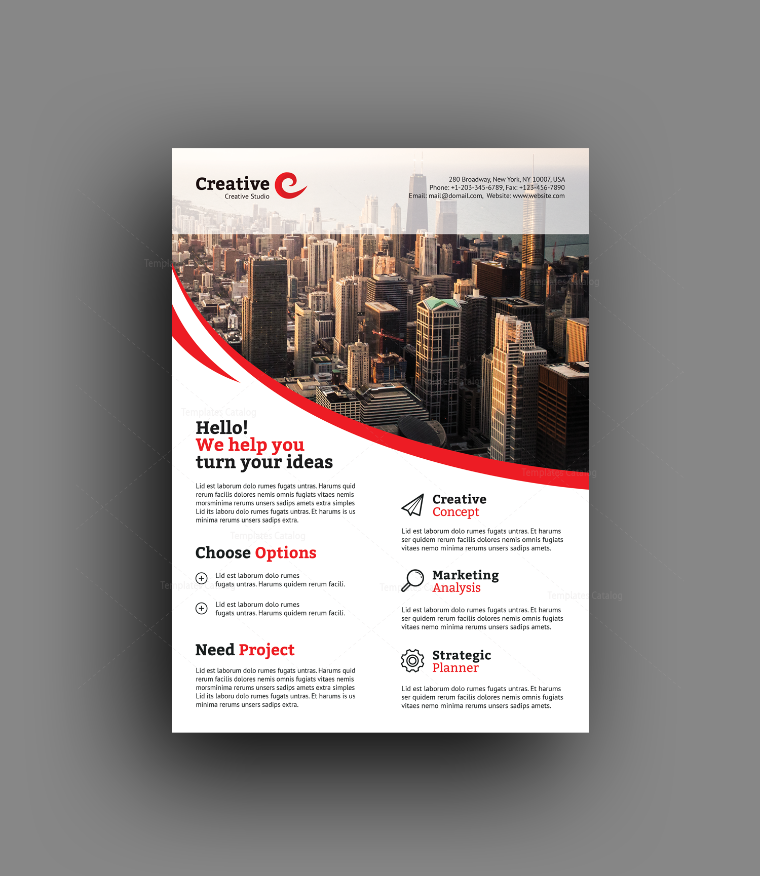 montreal sleek professional business flyer template 8 template catalog sleek flyers