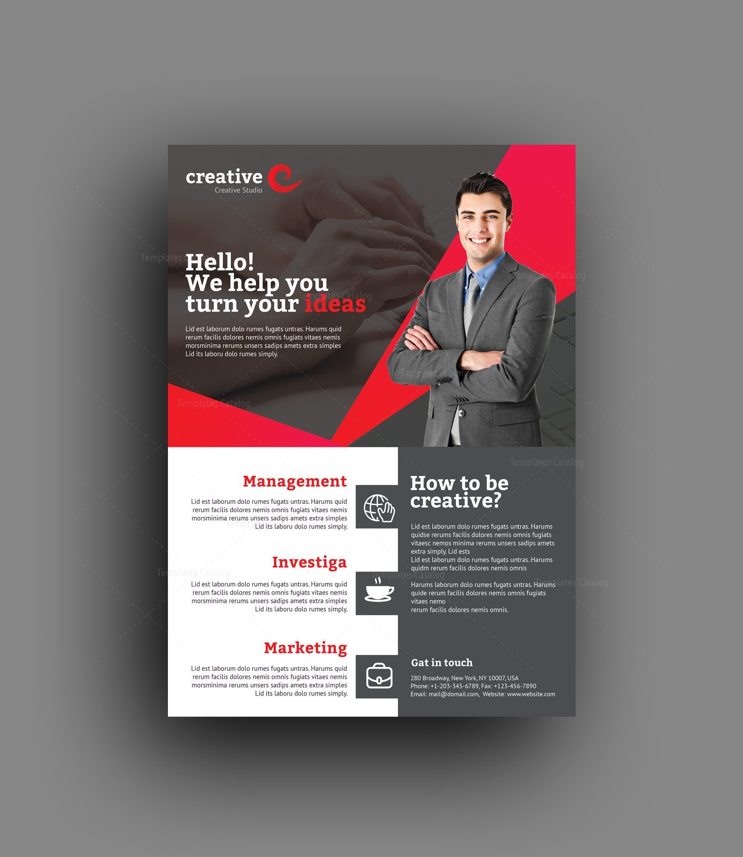 orlando creative professional flyer template 001388 template catalog flyer distribution orlando