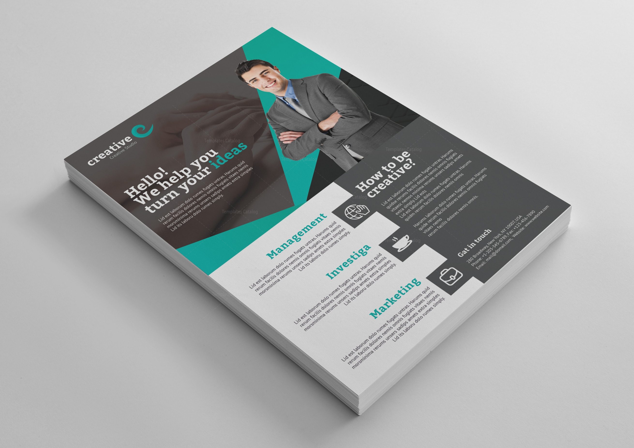 orlando creative professional flyer template 001388 template catalog flyer distribution orlando