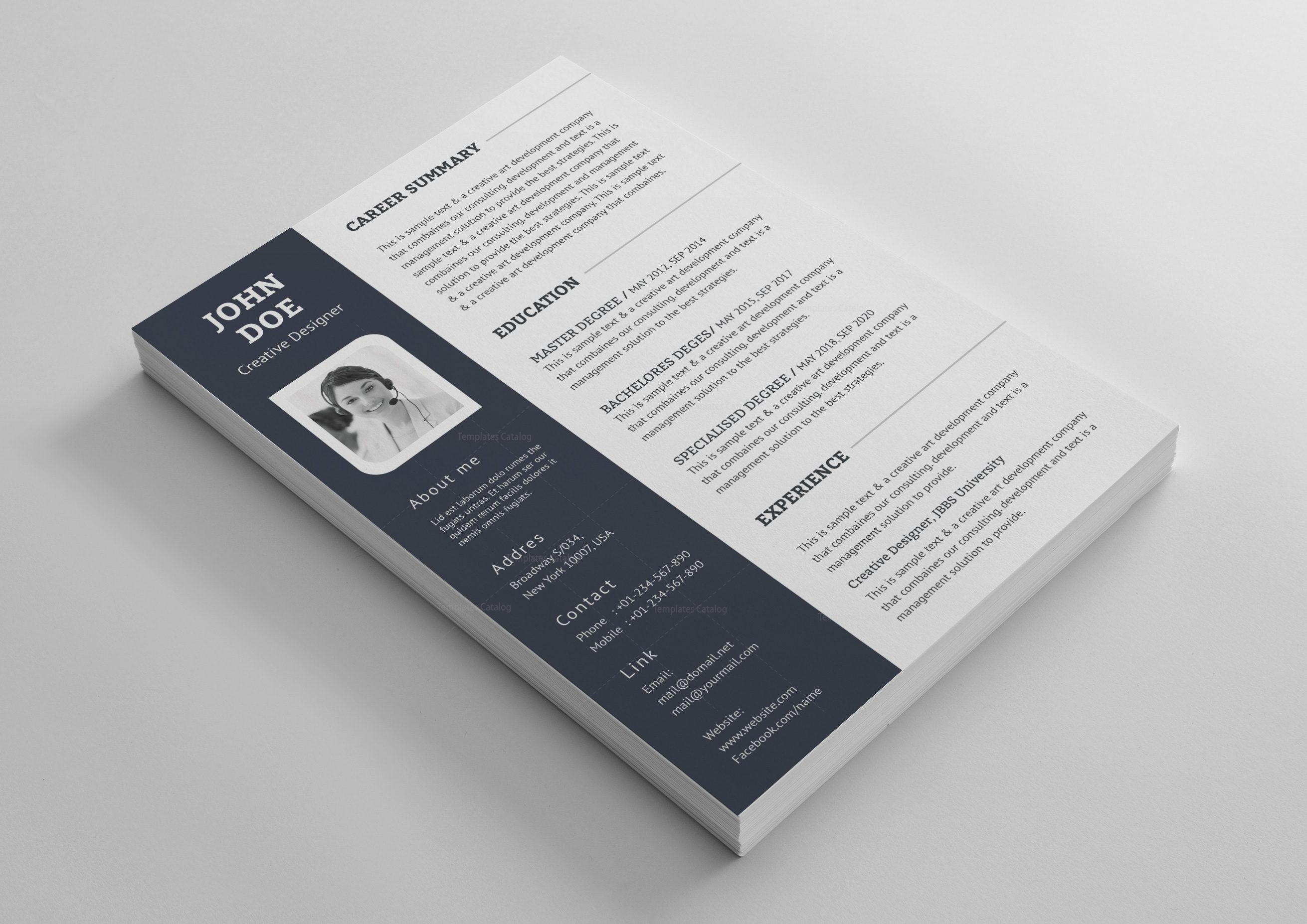 Buy resume psd