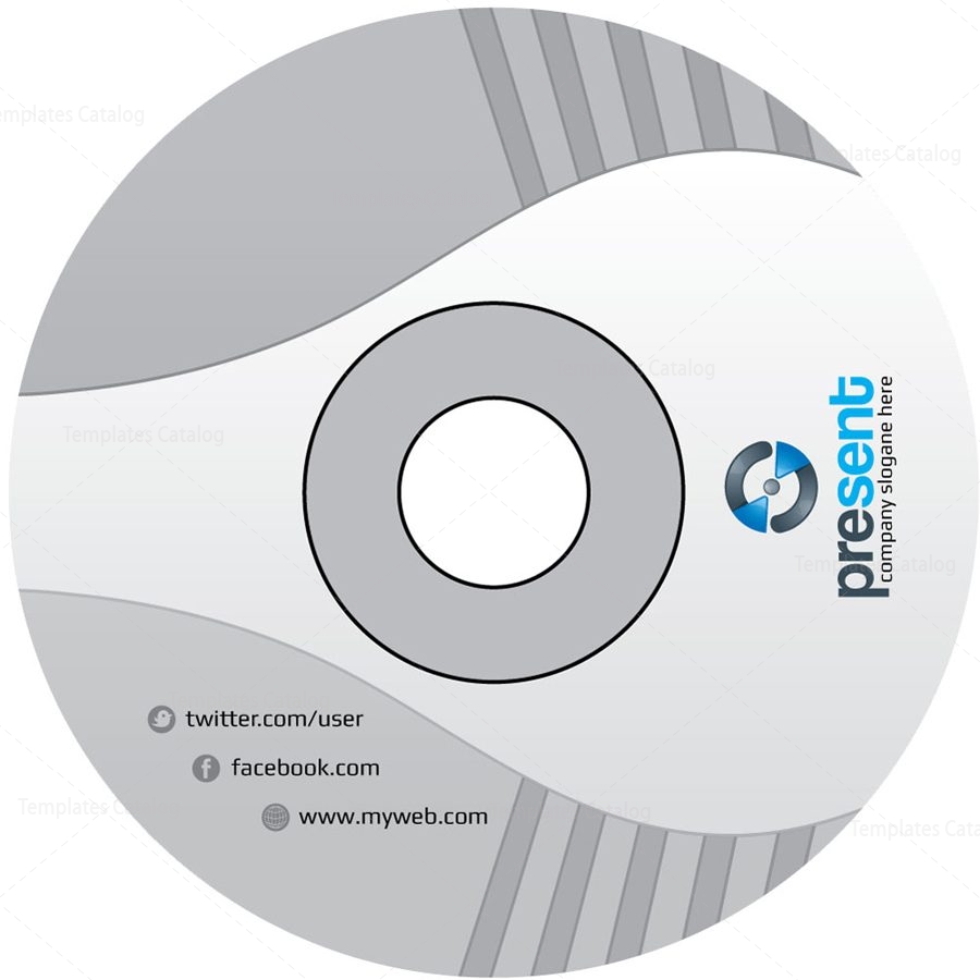 cd sticker template
