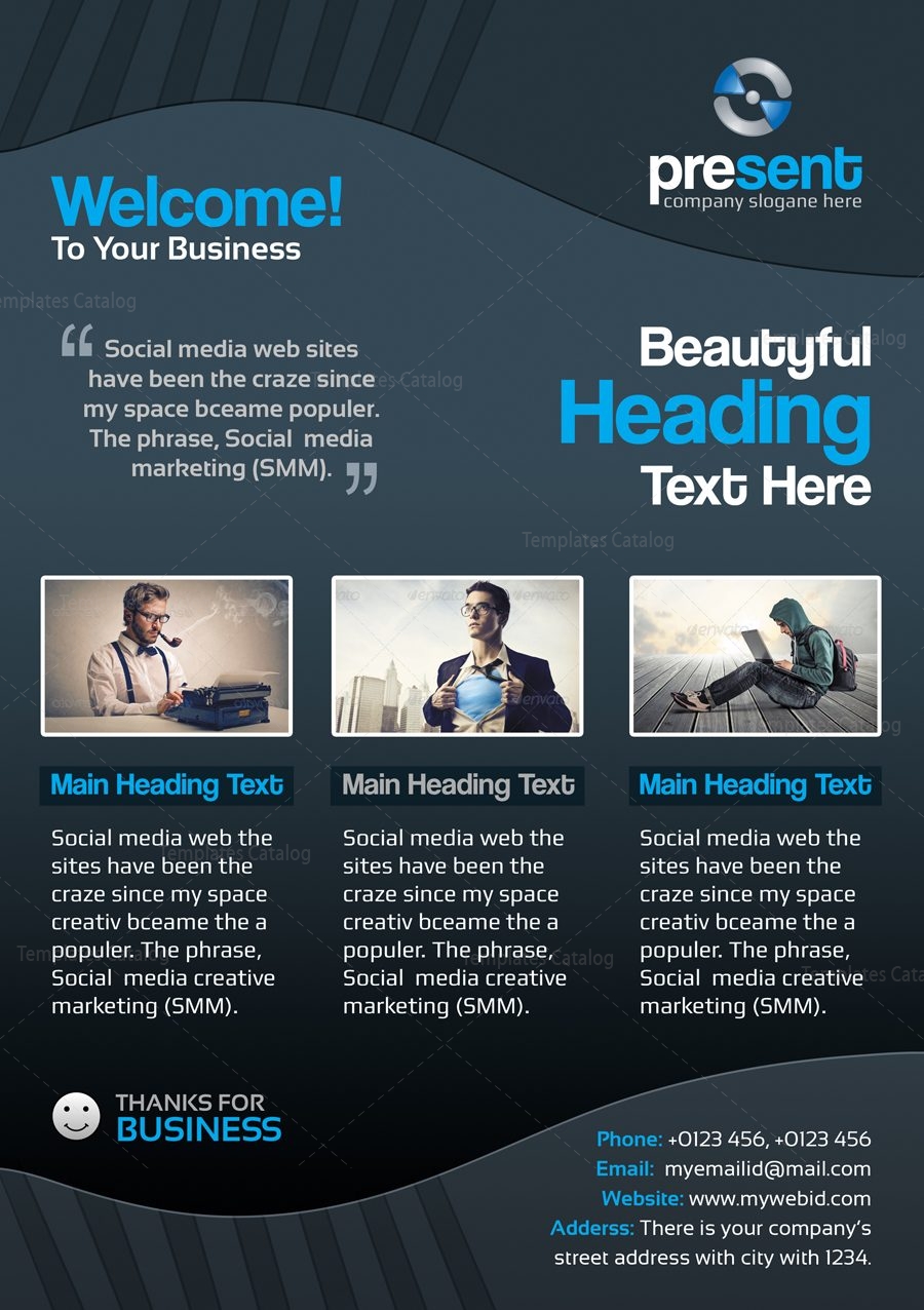 present elegant professional business flyer template professional flyer templates