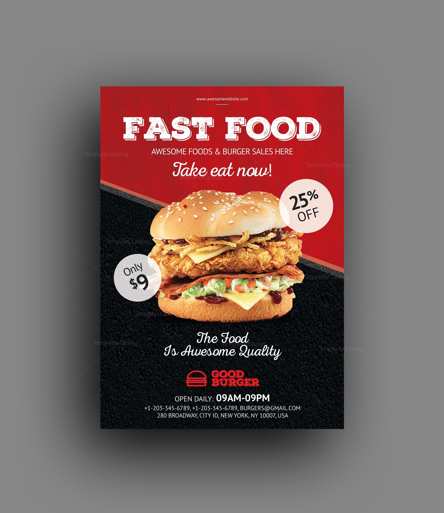restaurant advertisement template
