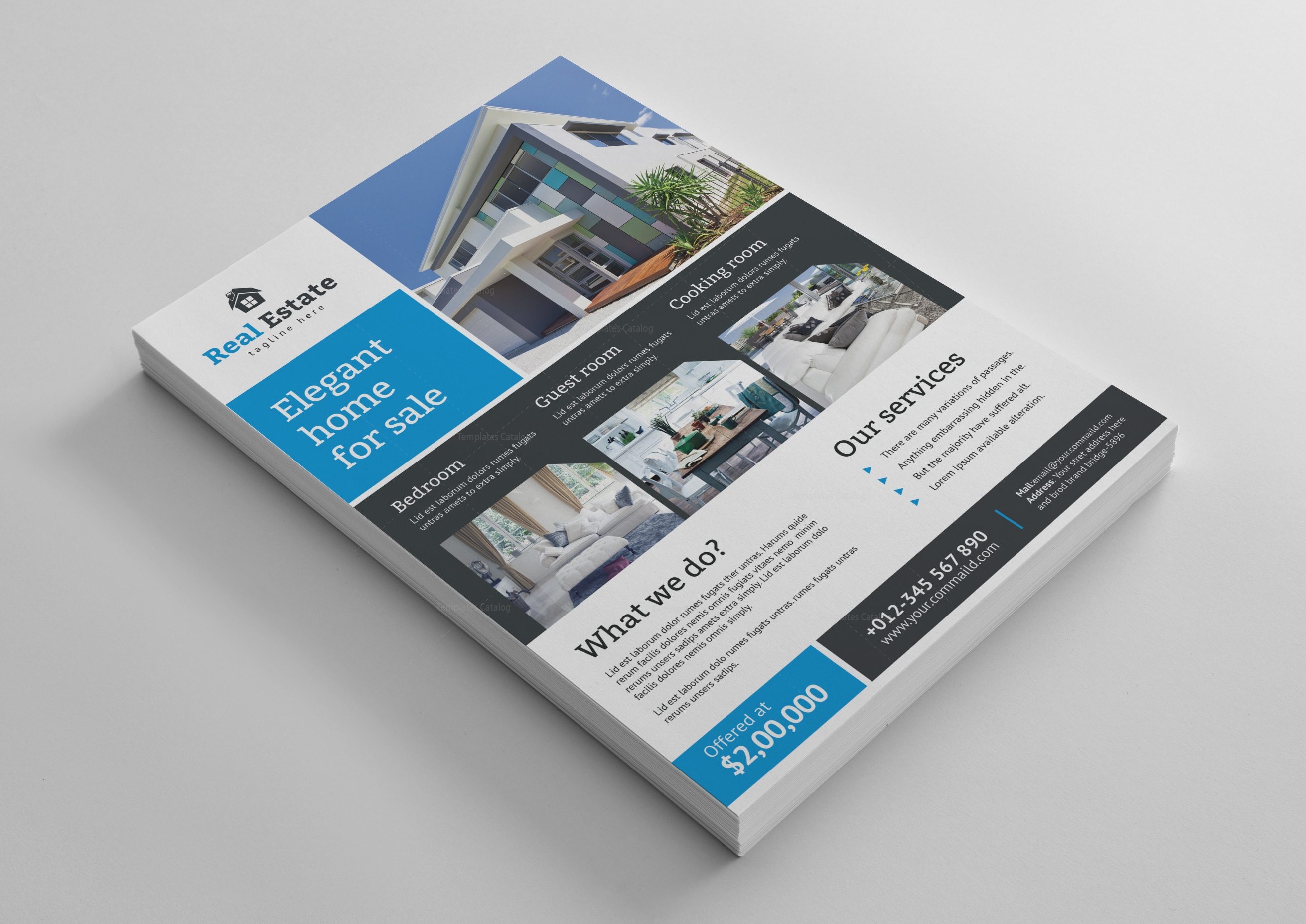 super real estate flyer design template 001482 template catalog