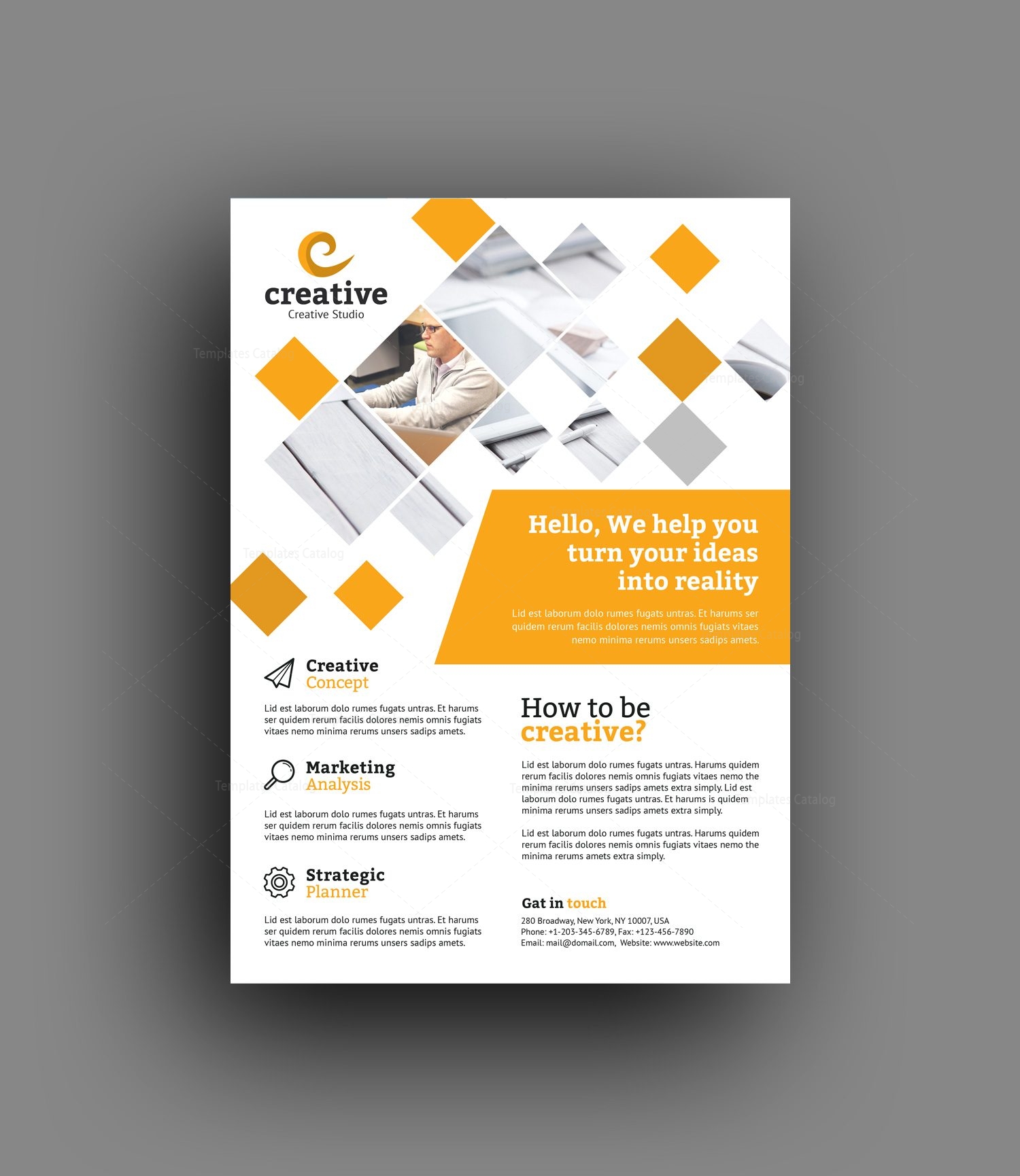 venice elegant professional business flyer template 001380 new business flyer