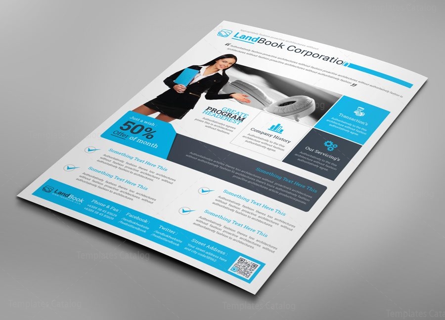 alberta professional business flyer design template 001542