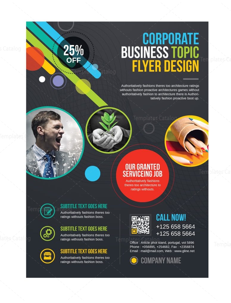 athena professional business flyer design template 001543 professional flyers design