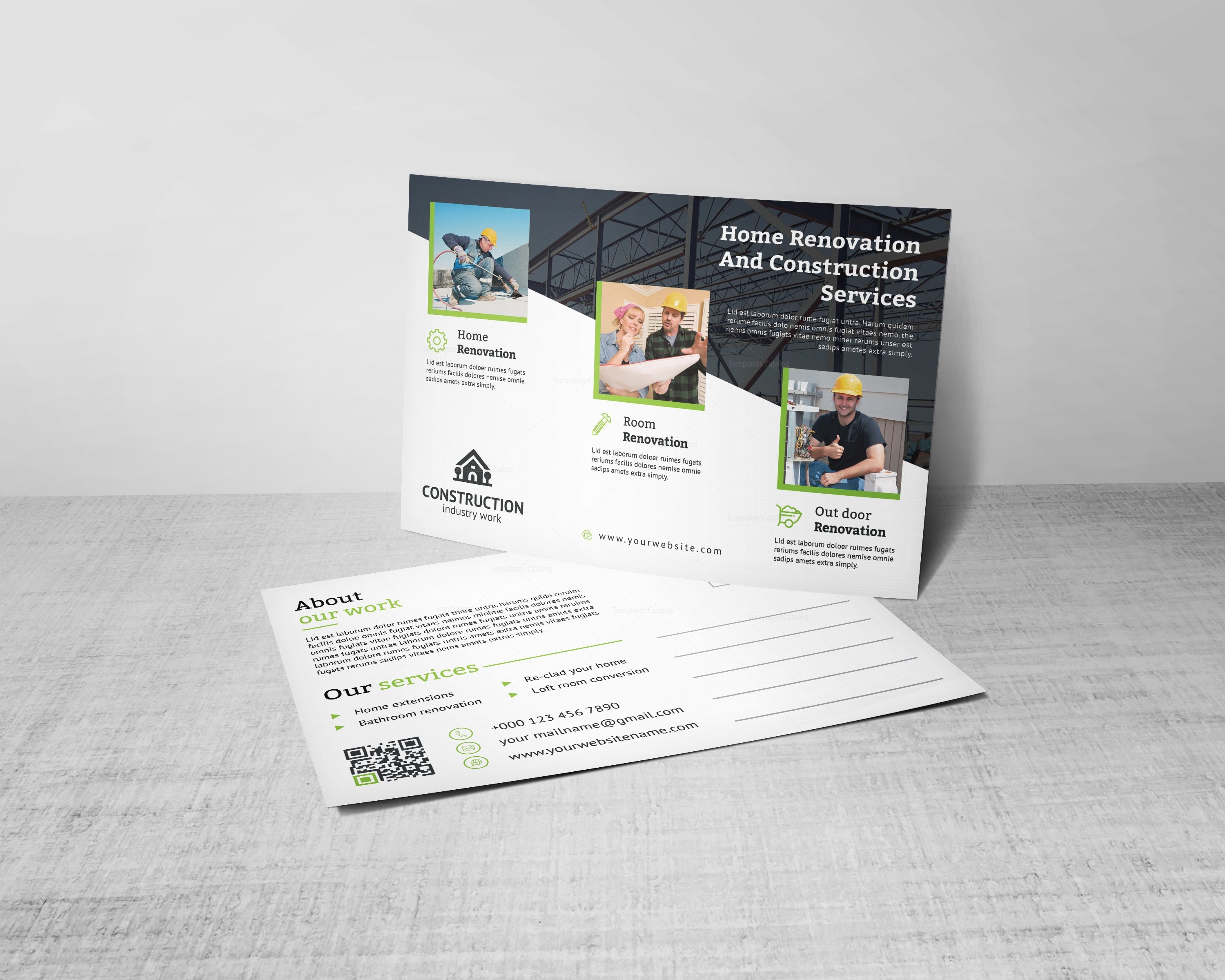 postcard design template