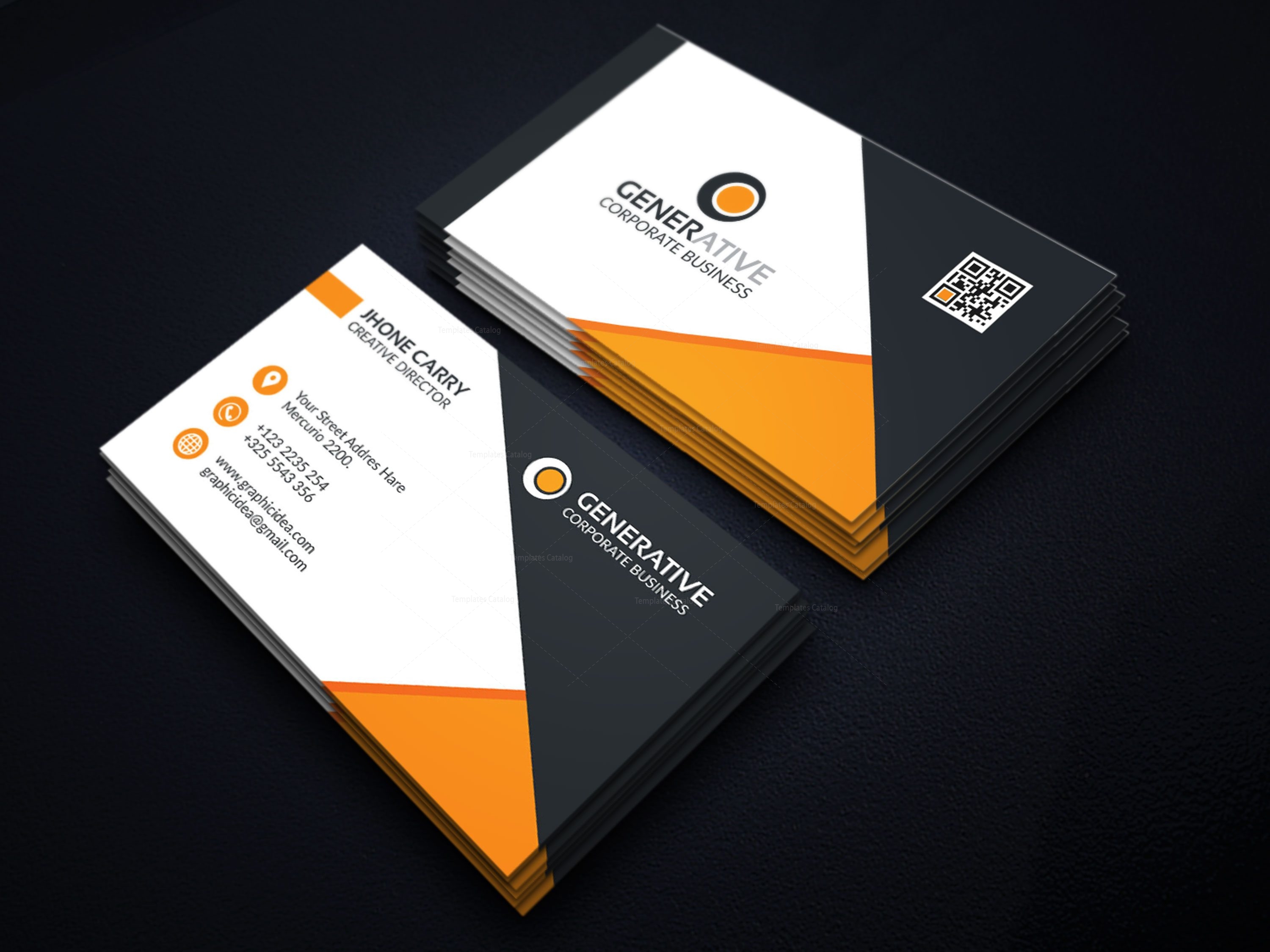 Business Card Free Template Illustrator