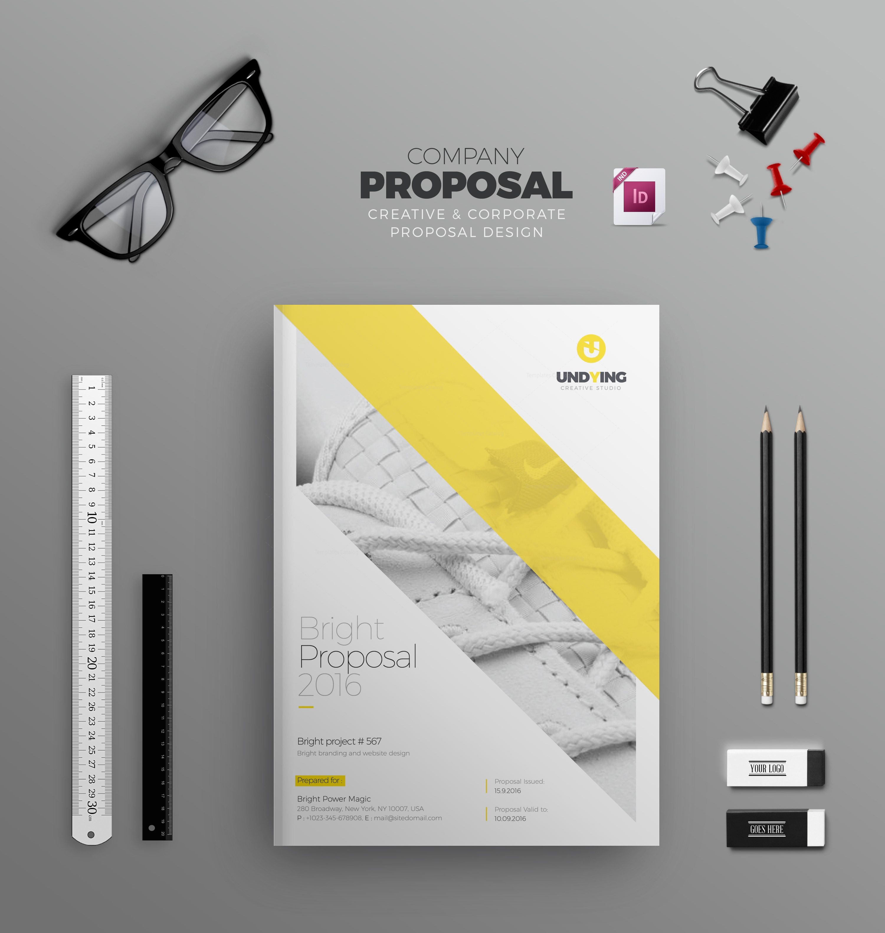 indd elegant business bi fold brochure design template fold design