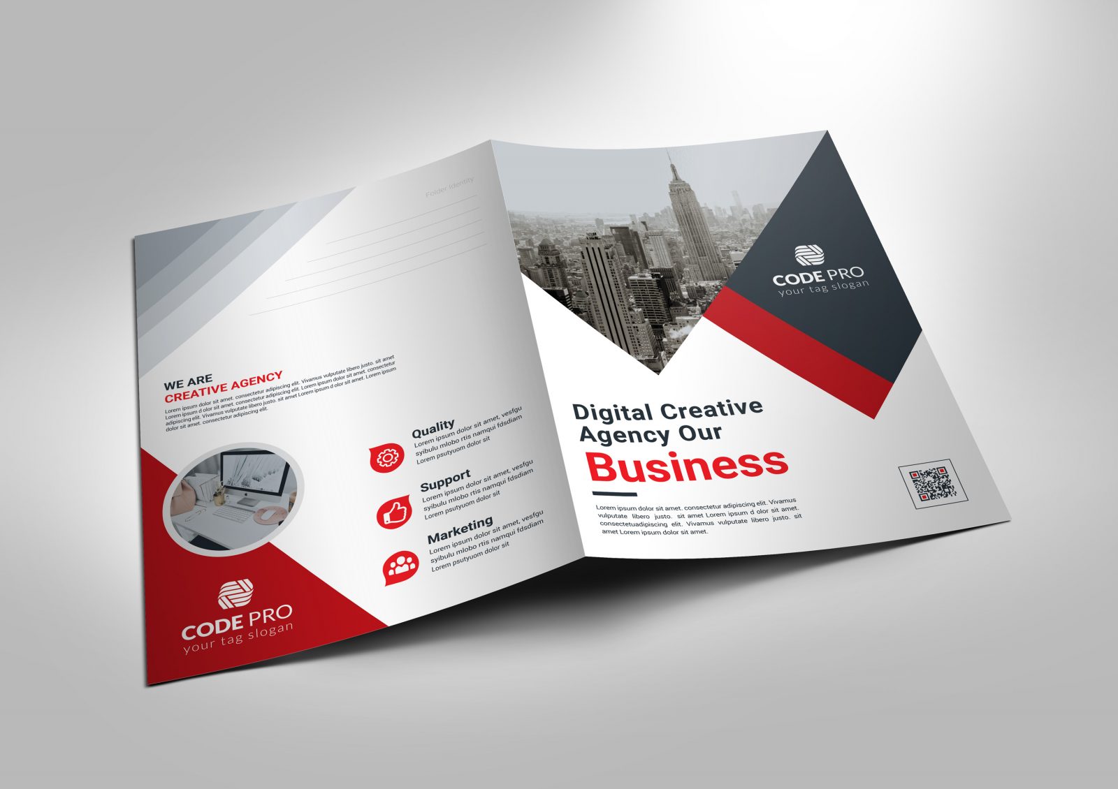 london corporate presentation folder template 001676 folders templates
