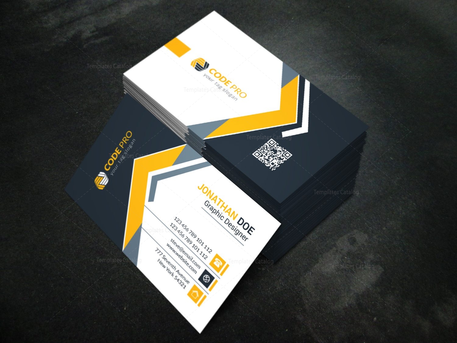 modern business card design template in eps format 001623 visting card format