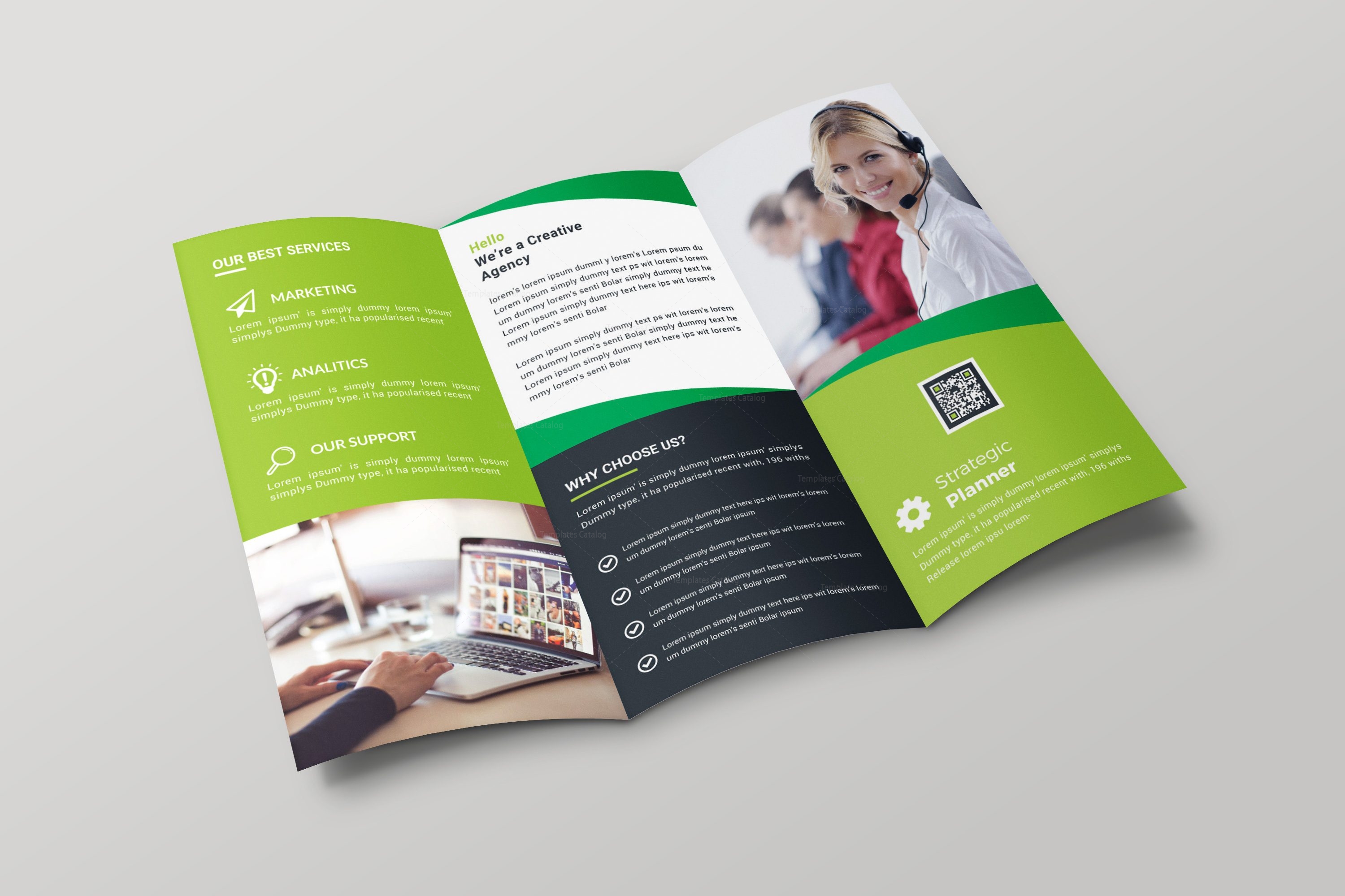 nevada creative tri fold brochure design template 001700 template