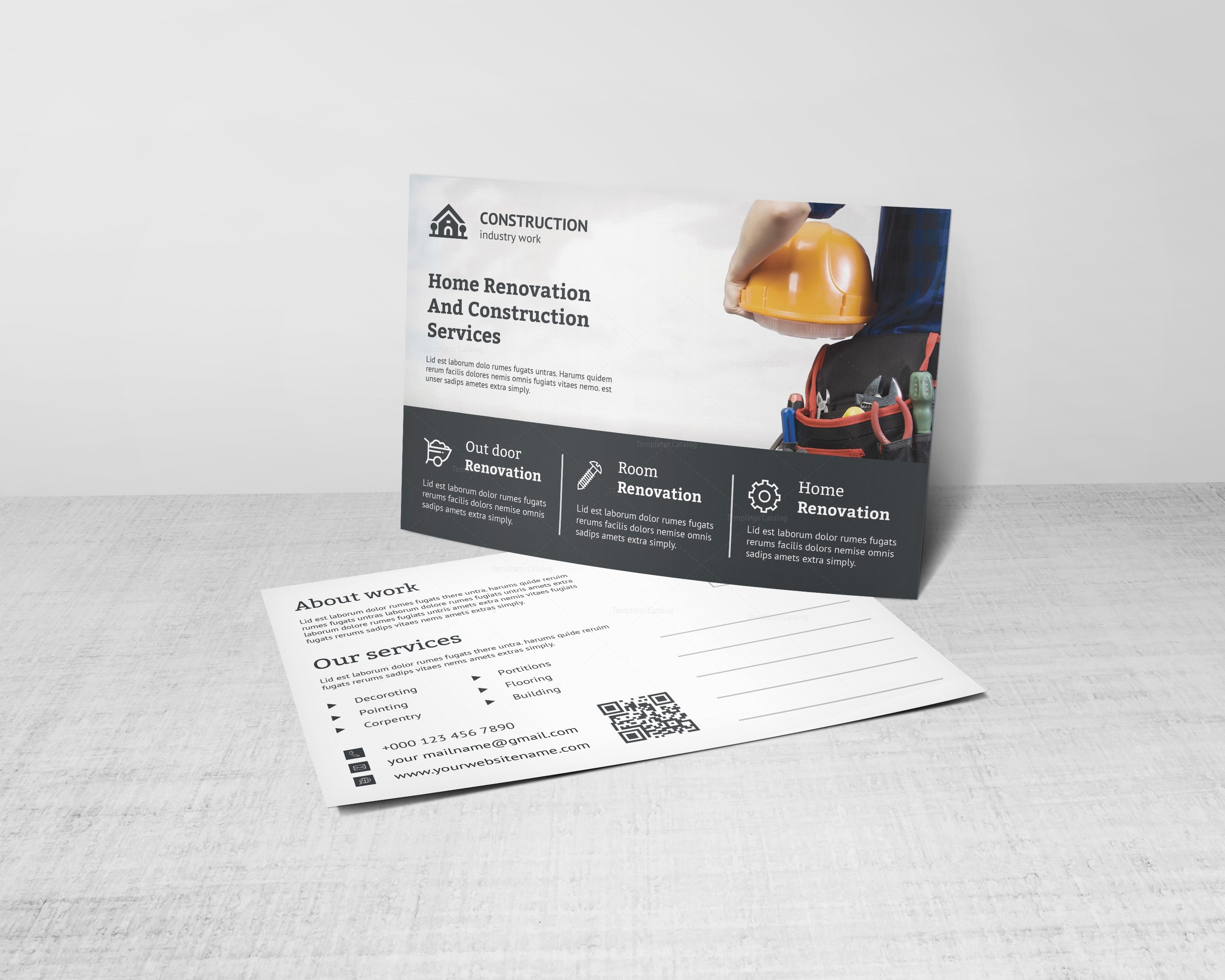postcard design template