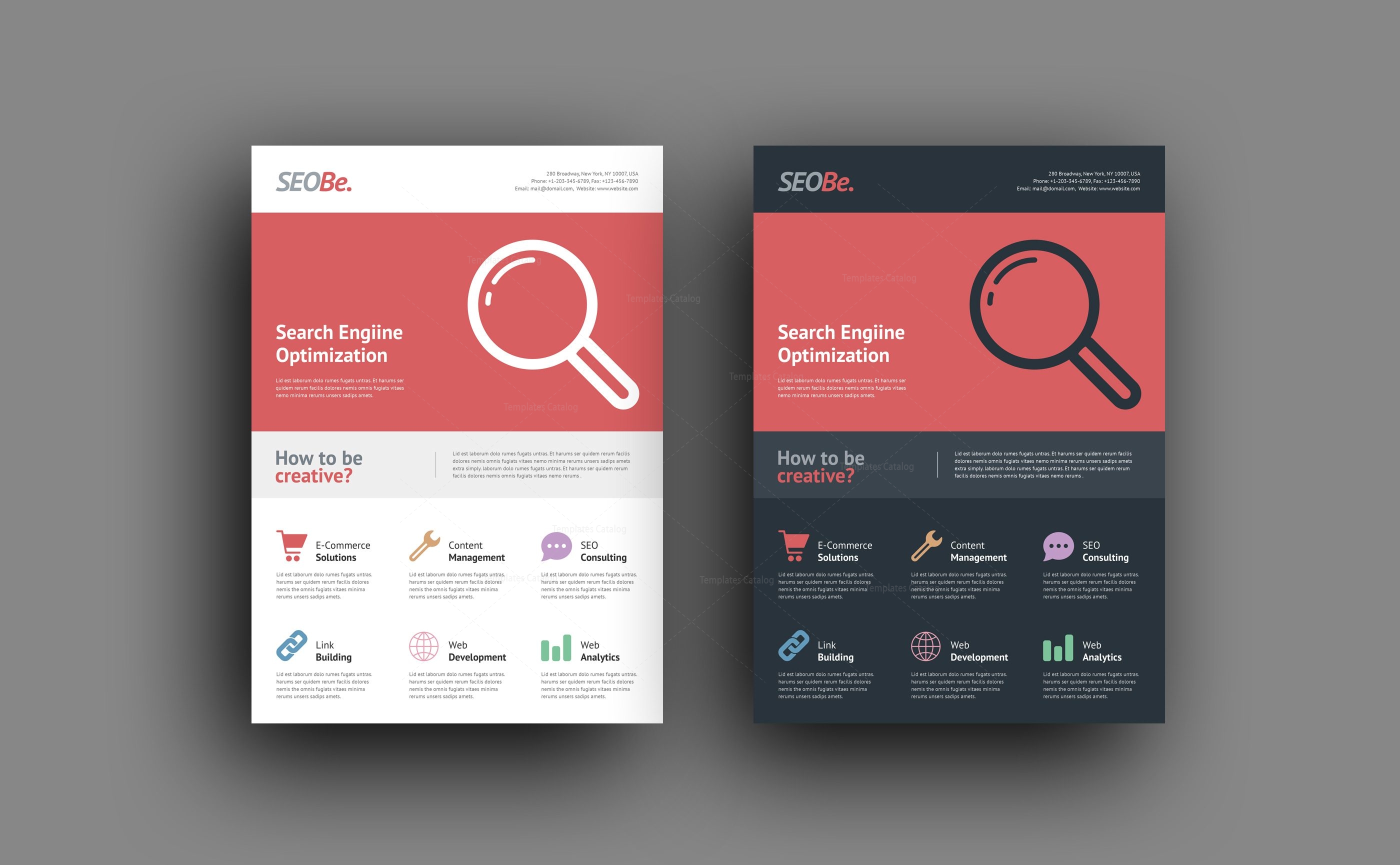 seo company flyer design templates 001504 template catalog