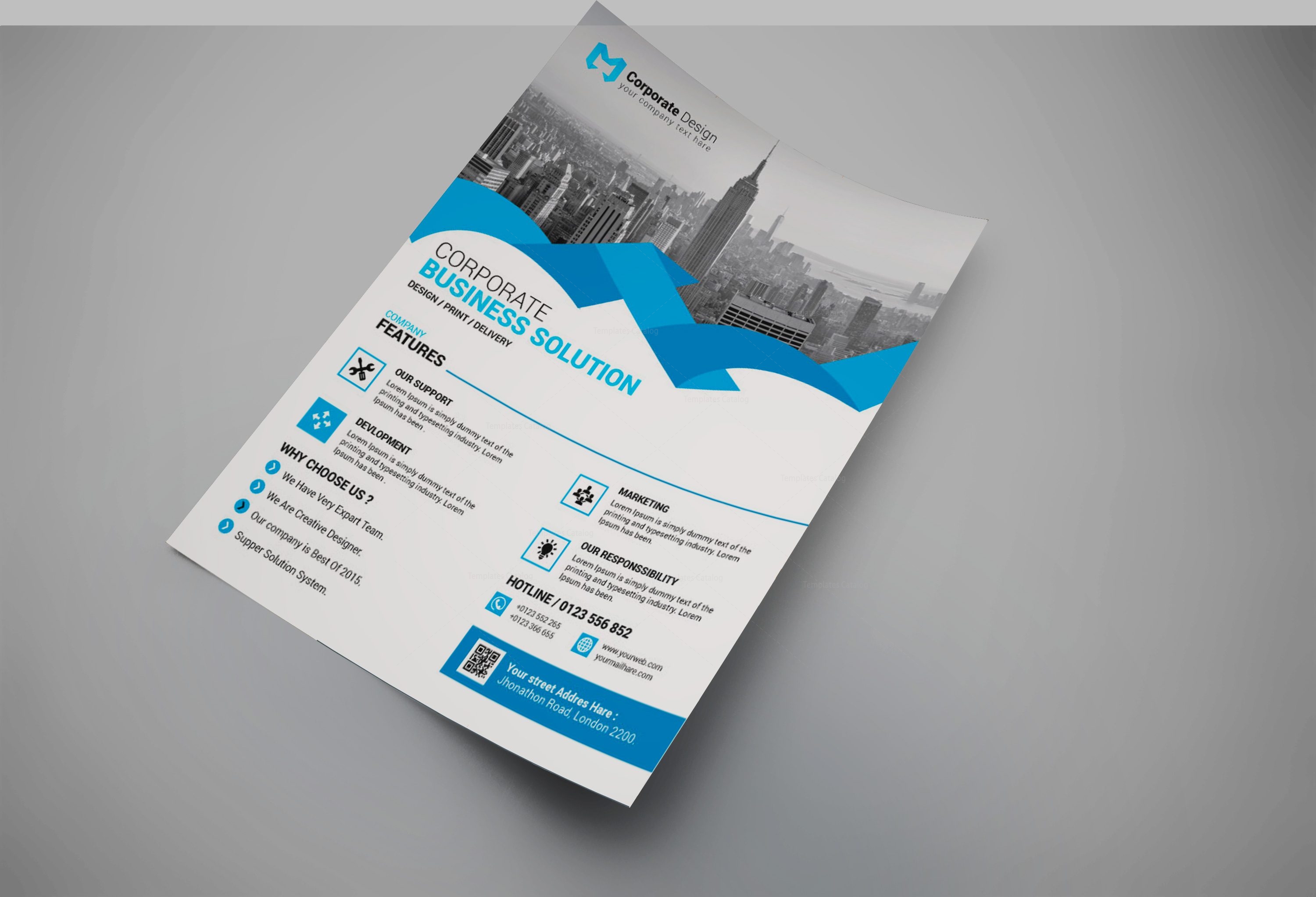 sarasota modern business flyer design template 001654 template catalog business flyers printing