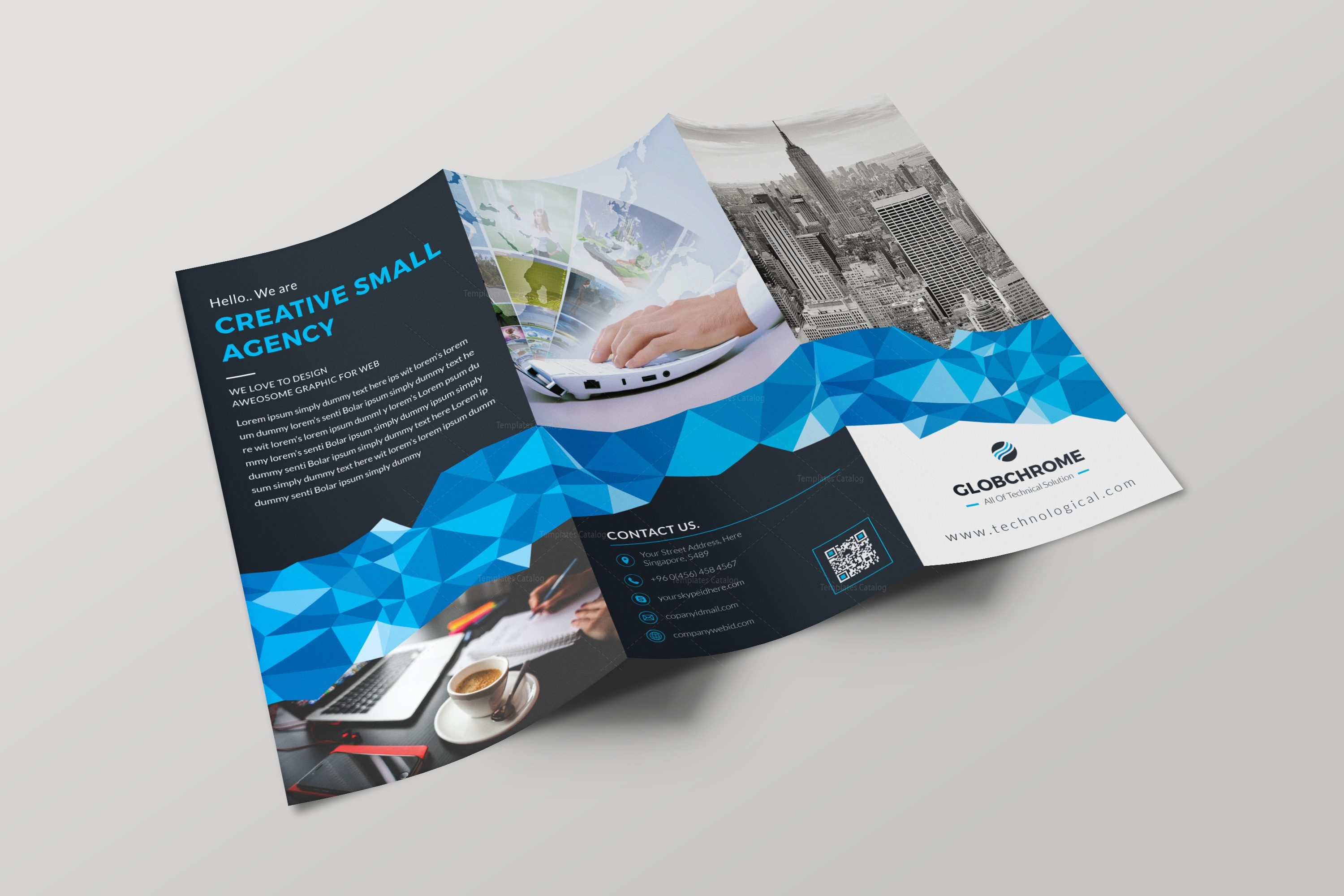 Tallinn Professional Tri fold  Brochure Design Template 