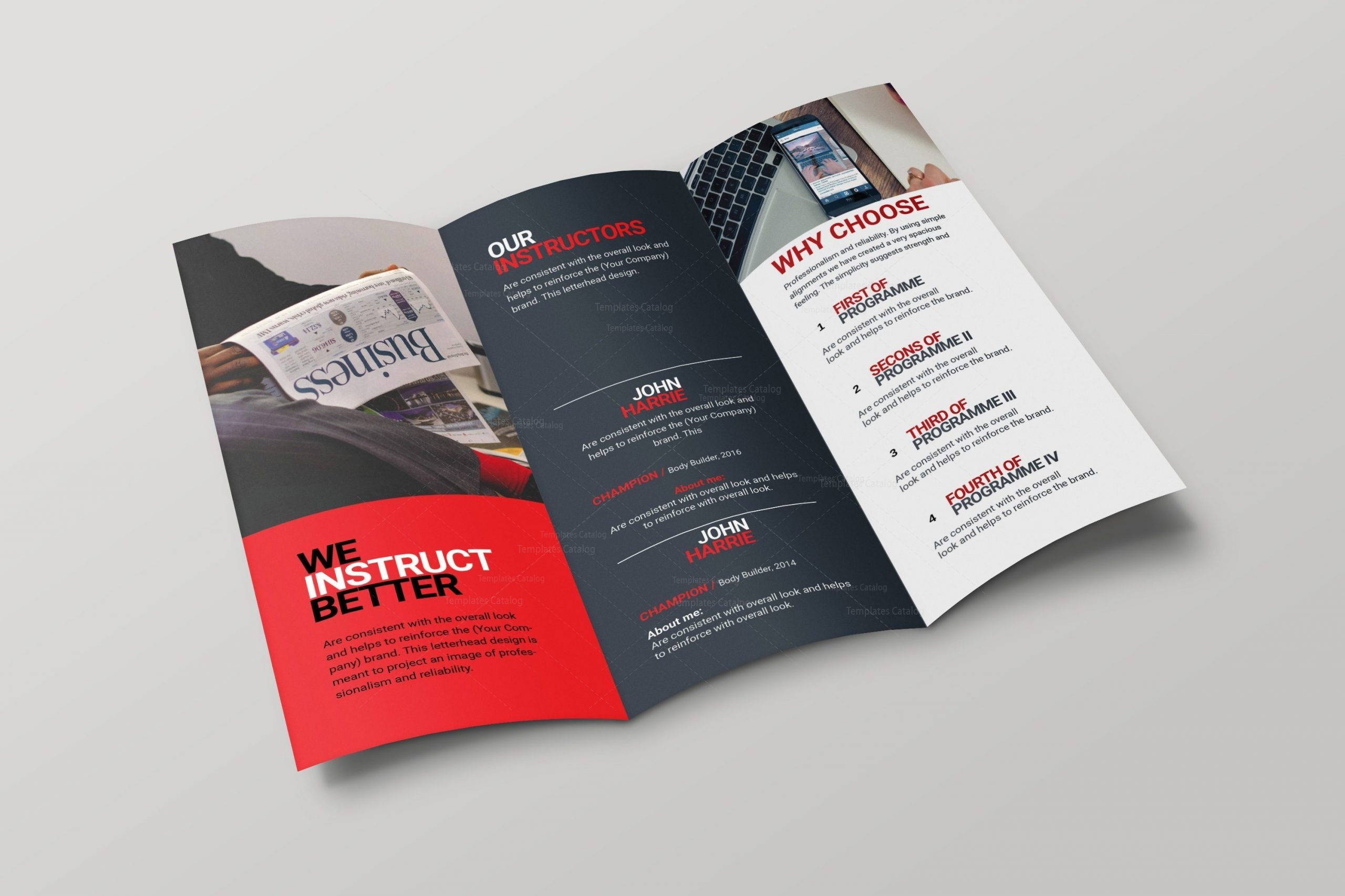 Cincinnati Corporate Creative Tri-fold Brochure 001704 - Template