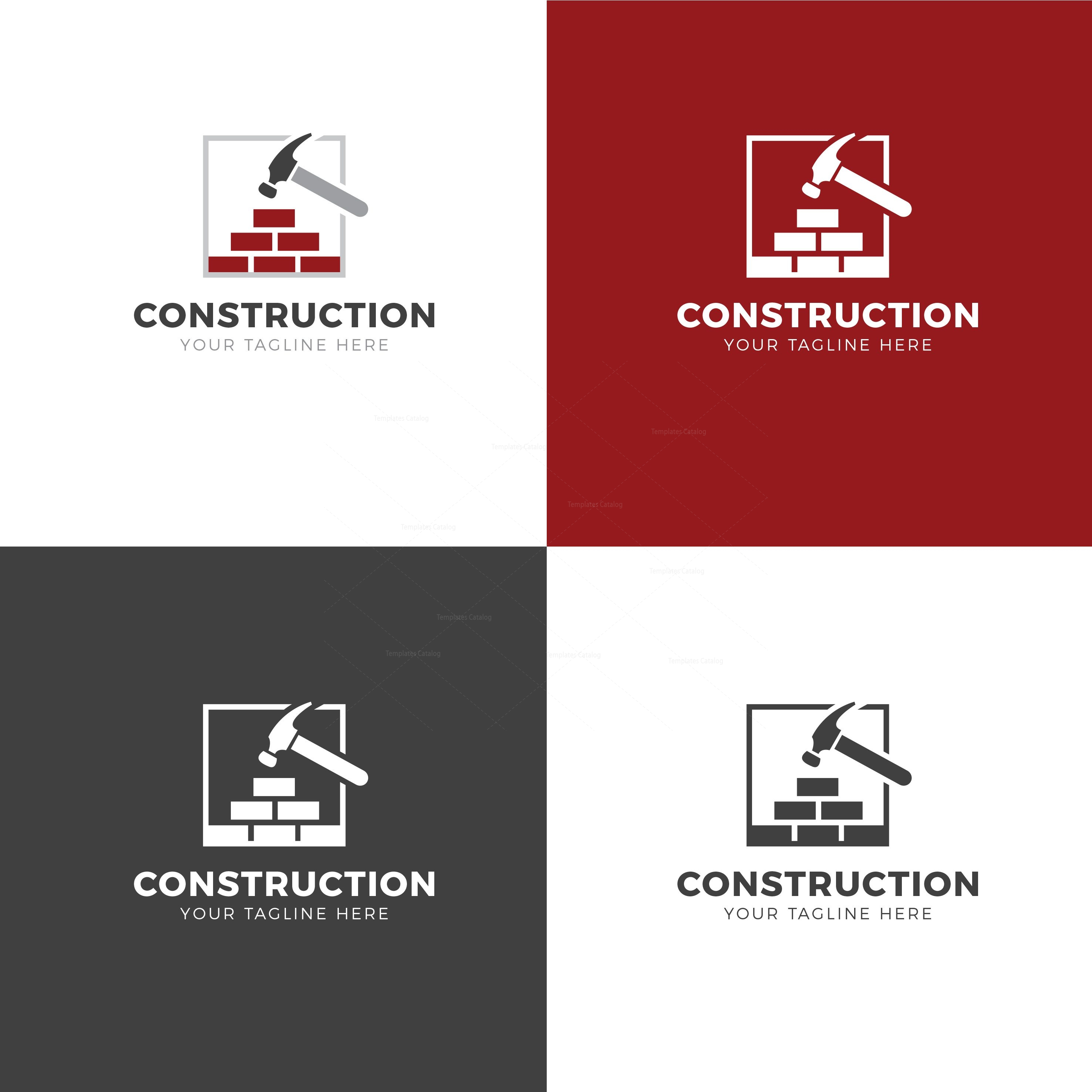 Construction Creative Logo Design Template 001740 - Template Catalog