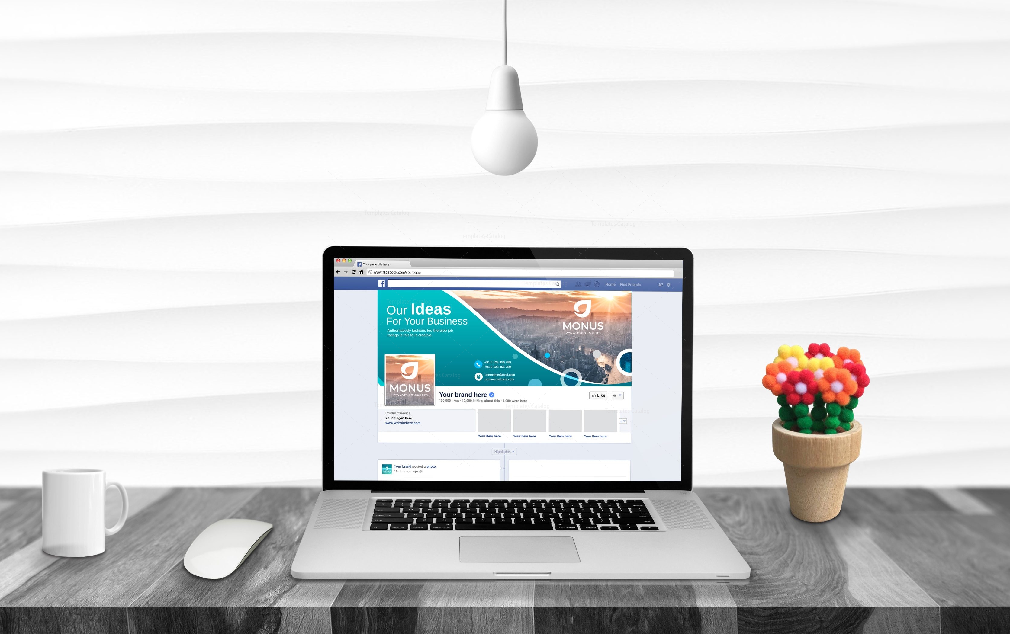 premium facebook timeline cover template 001759 template facebook timeline html template