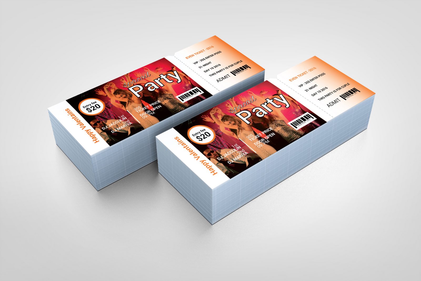 Party Ticket Template in Adobe Photoshop, Illustrator ... Party ticket template