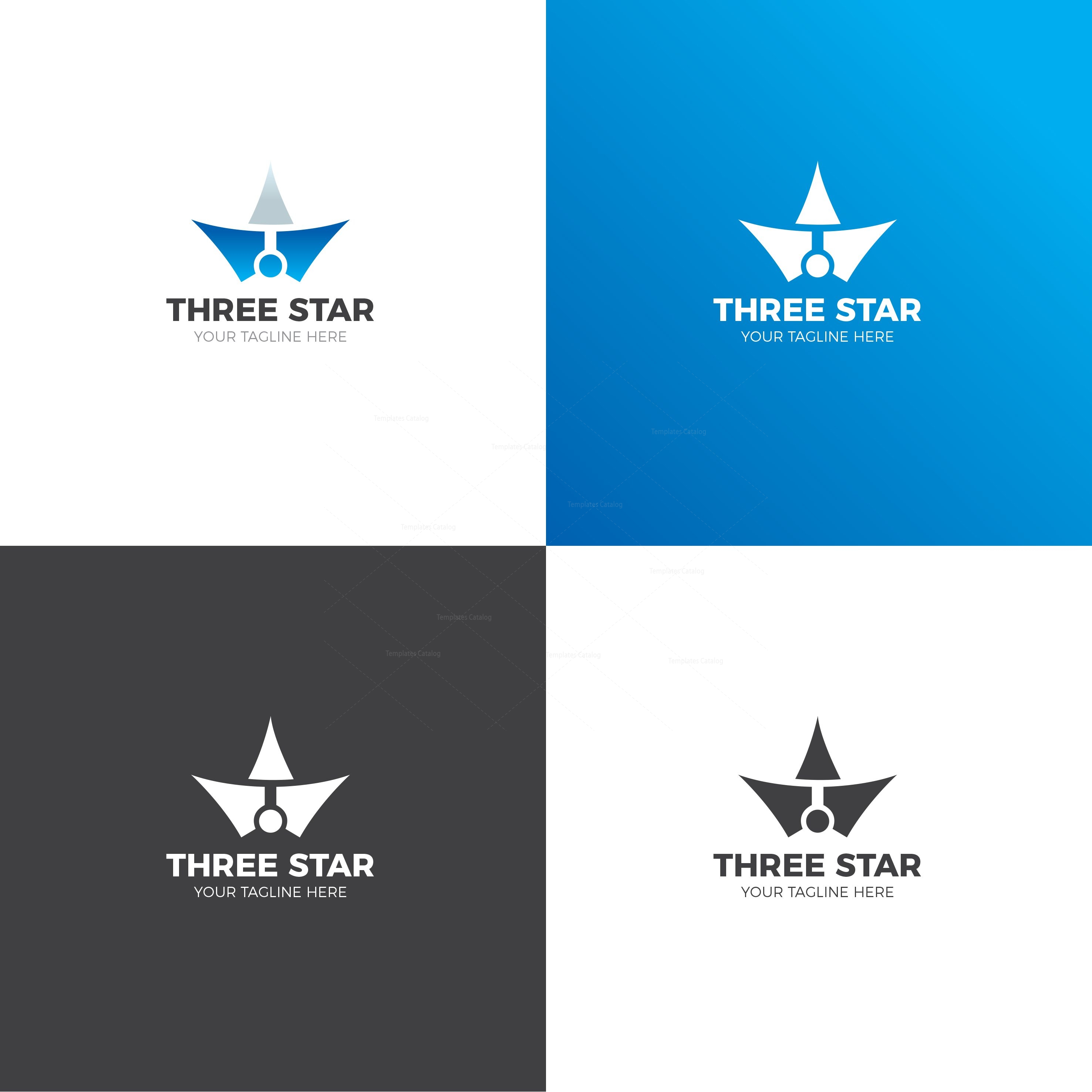 Three Star Logo