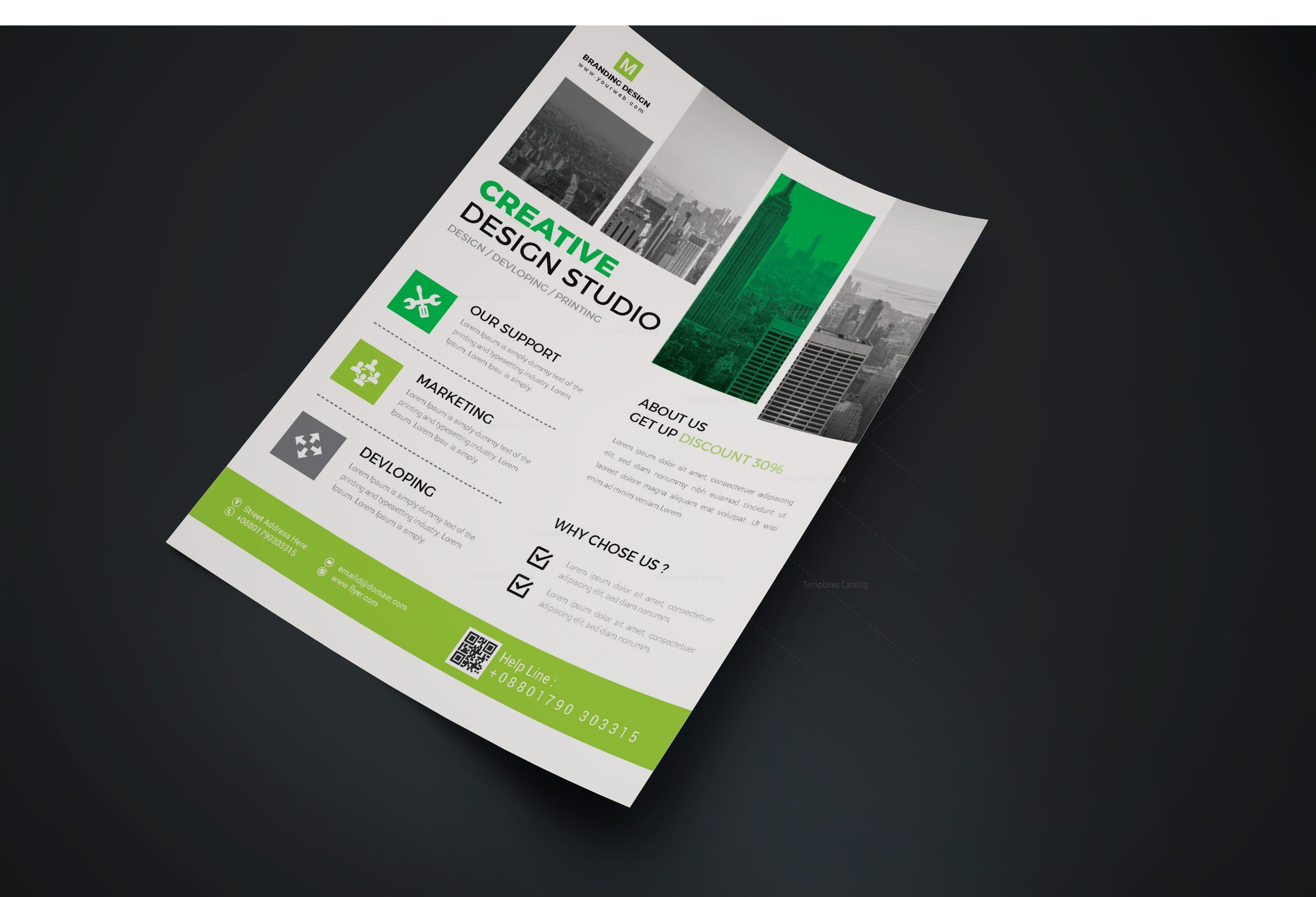 arcade creative business flyer design template 002028 template catalog