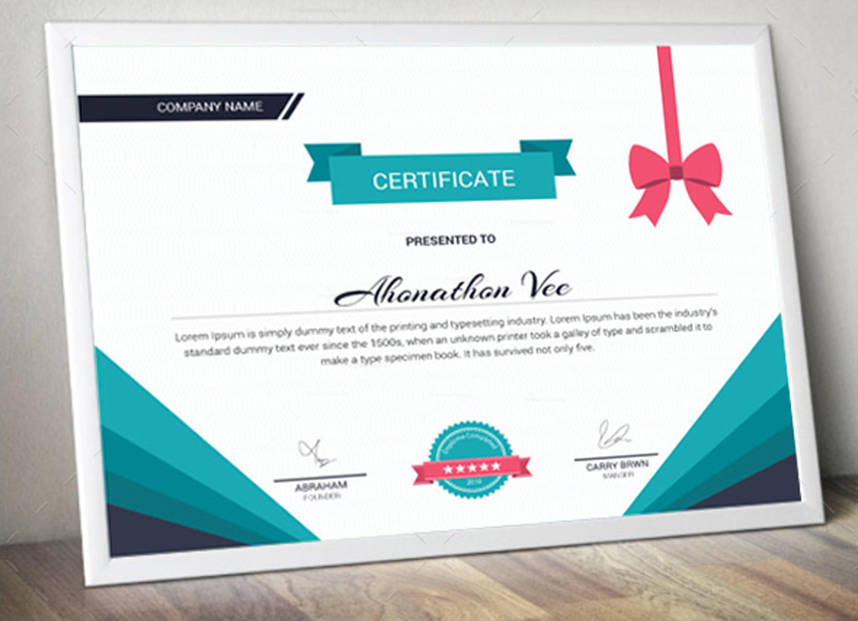 Premium Certificate Design Template 002053 - Template Catalog Premium Certificate Design Template 002053 - Template Catalog