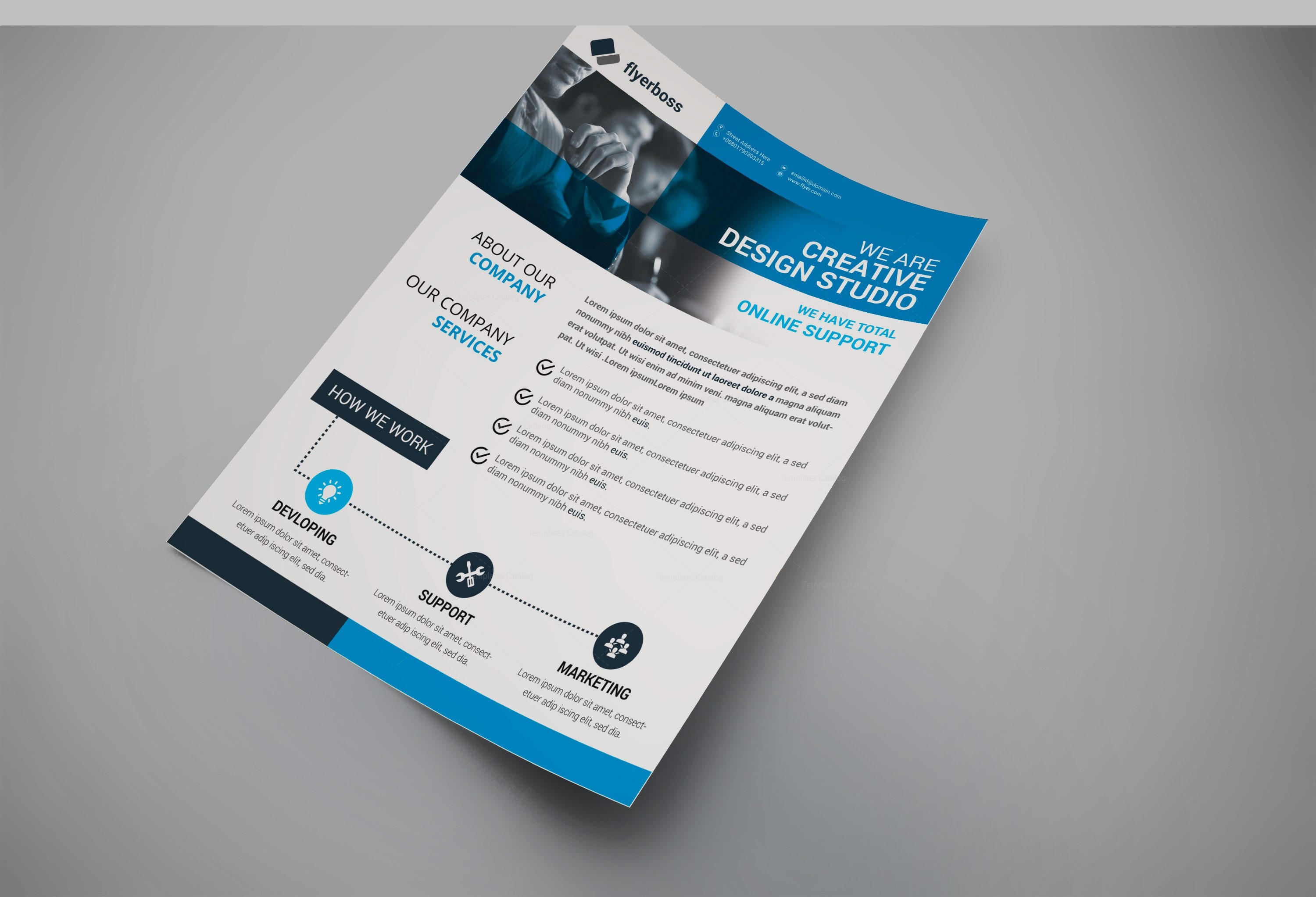 tampa creative business flyer design template 002023 template catalog