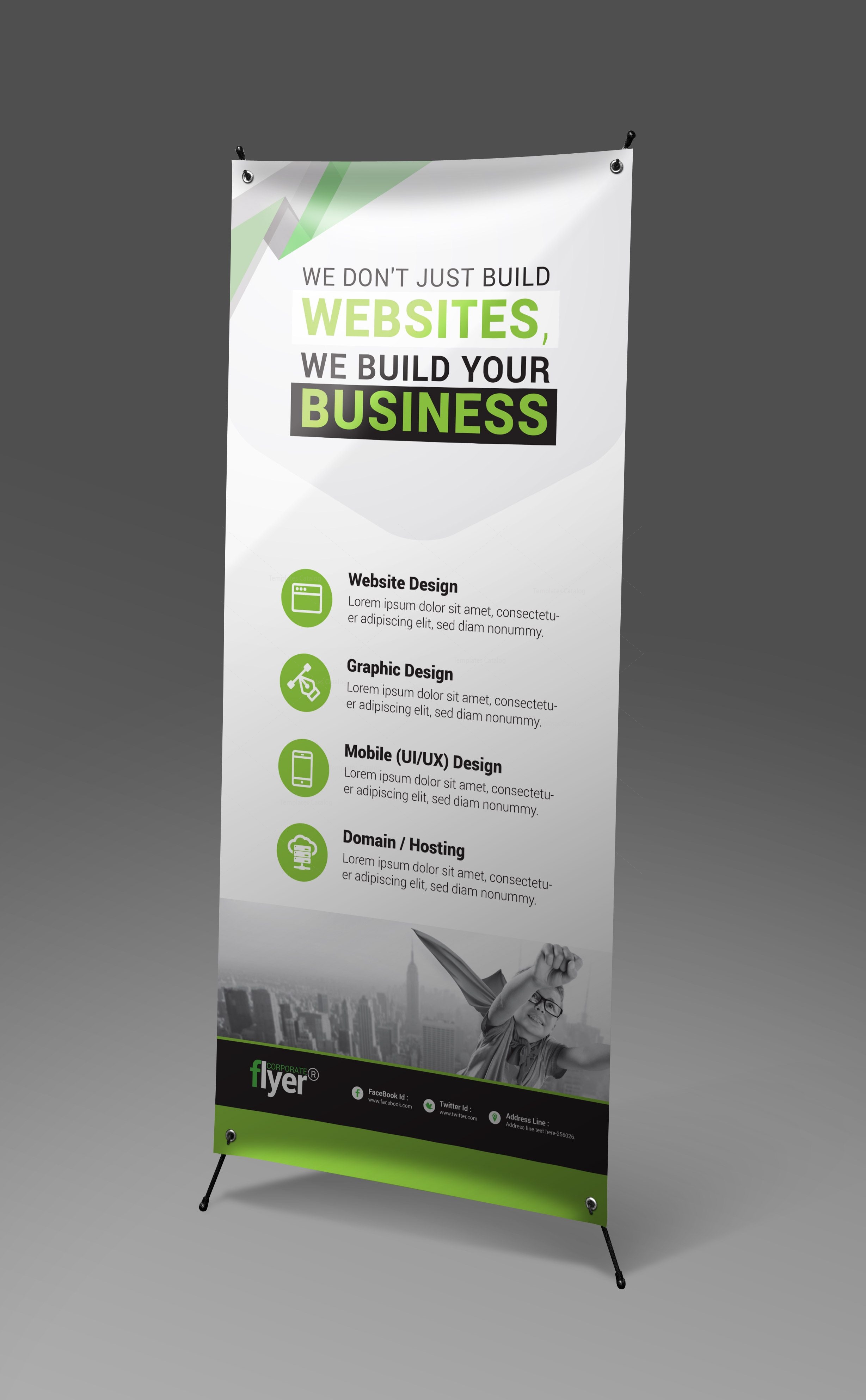 Construction Roll Up Banner Design Template 5 Template Catalog
