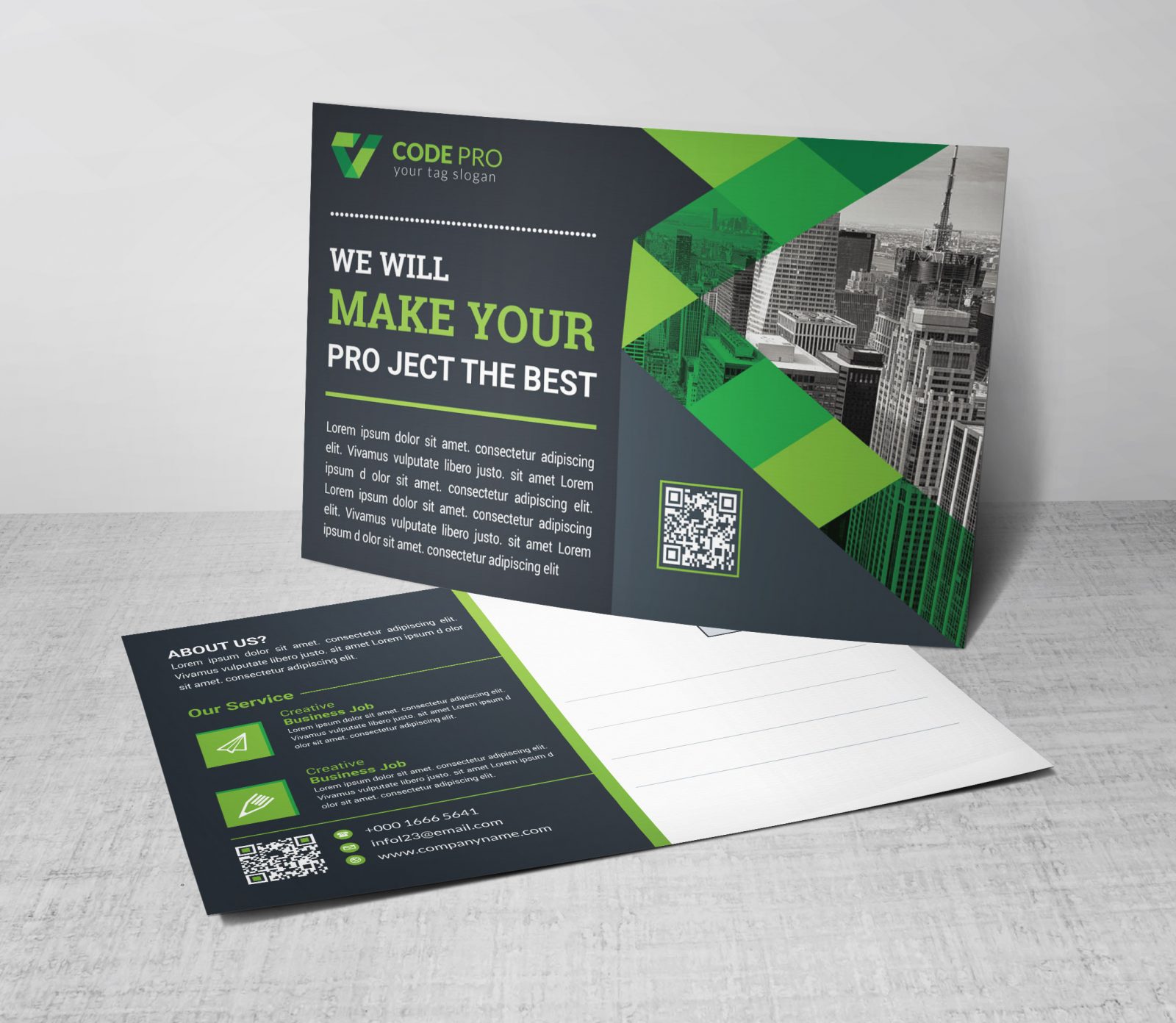 cool modern postcard design template 002256 template catalog postcard size templates