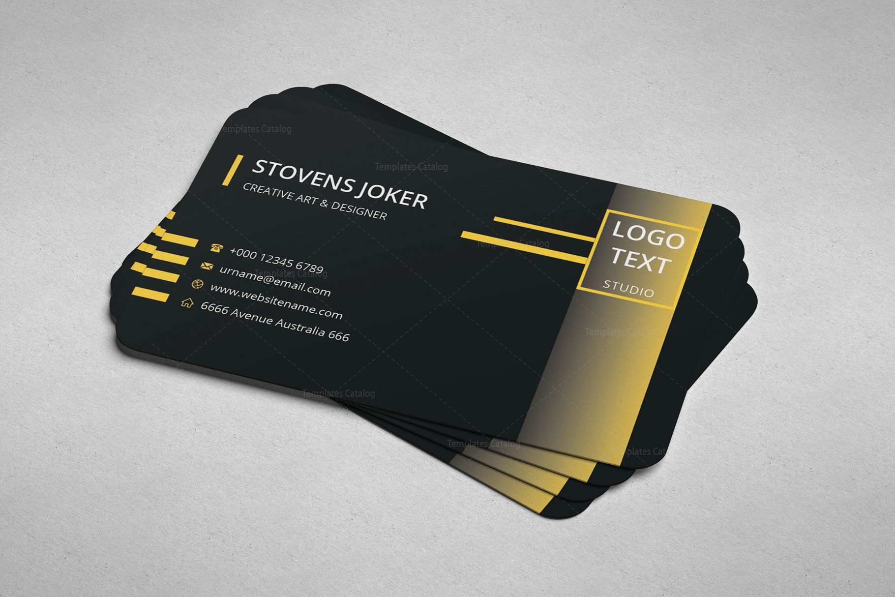 Minimal Programmer Business Card Design 002246 - Template Catalog