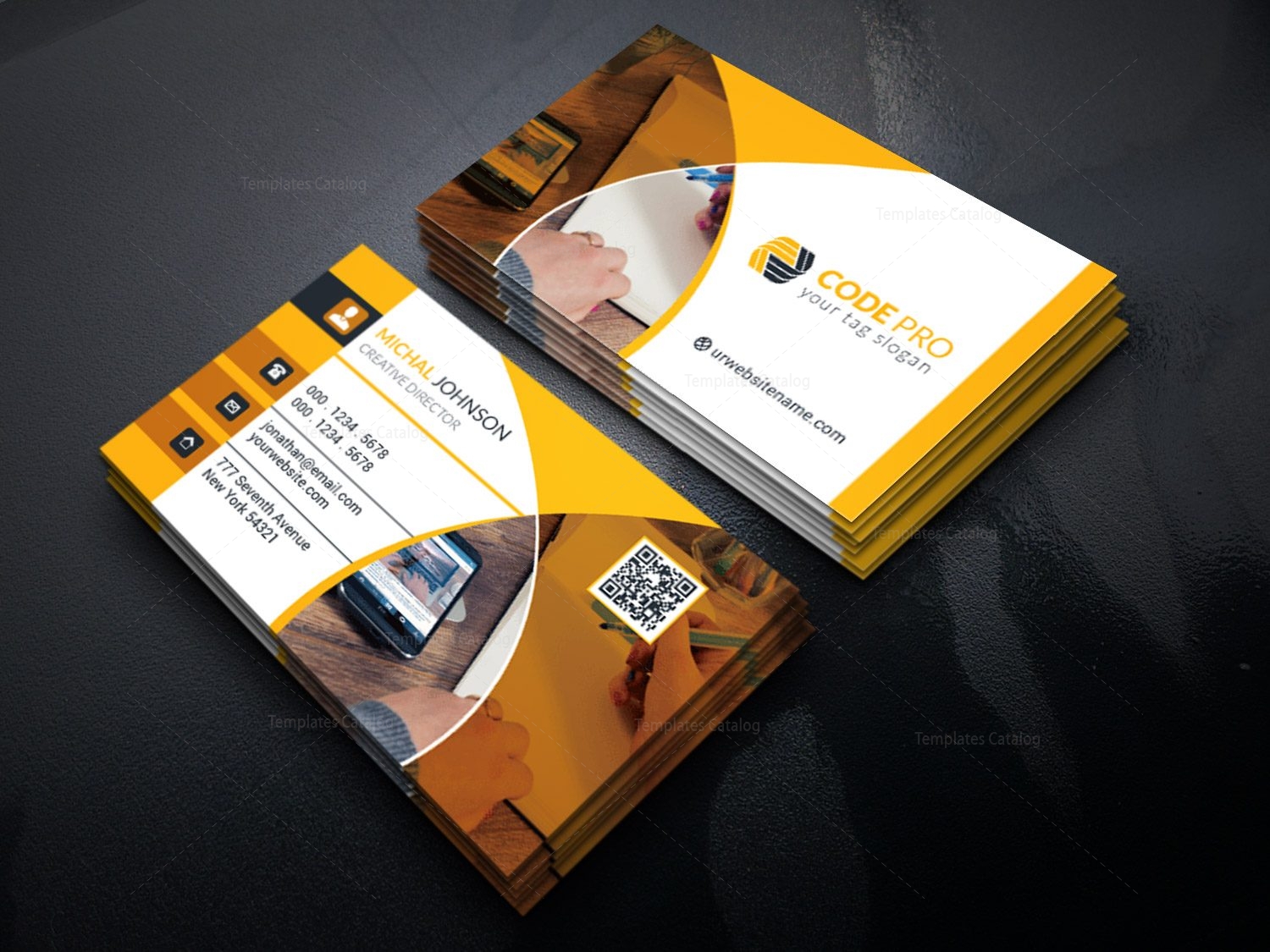 photography stylish business card design 002268 template stylish business cards