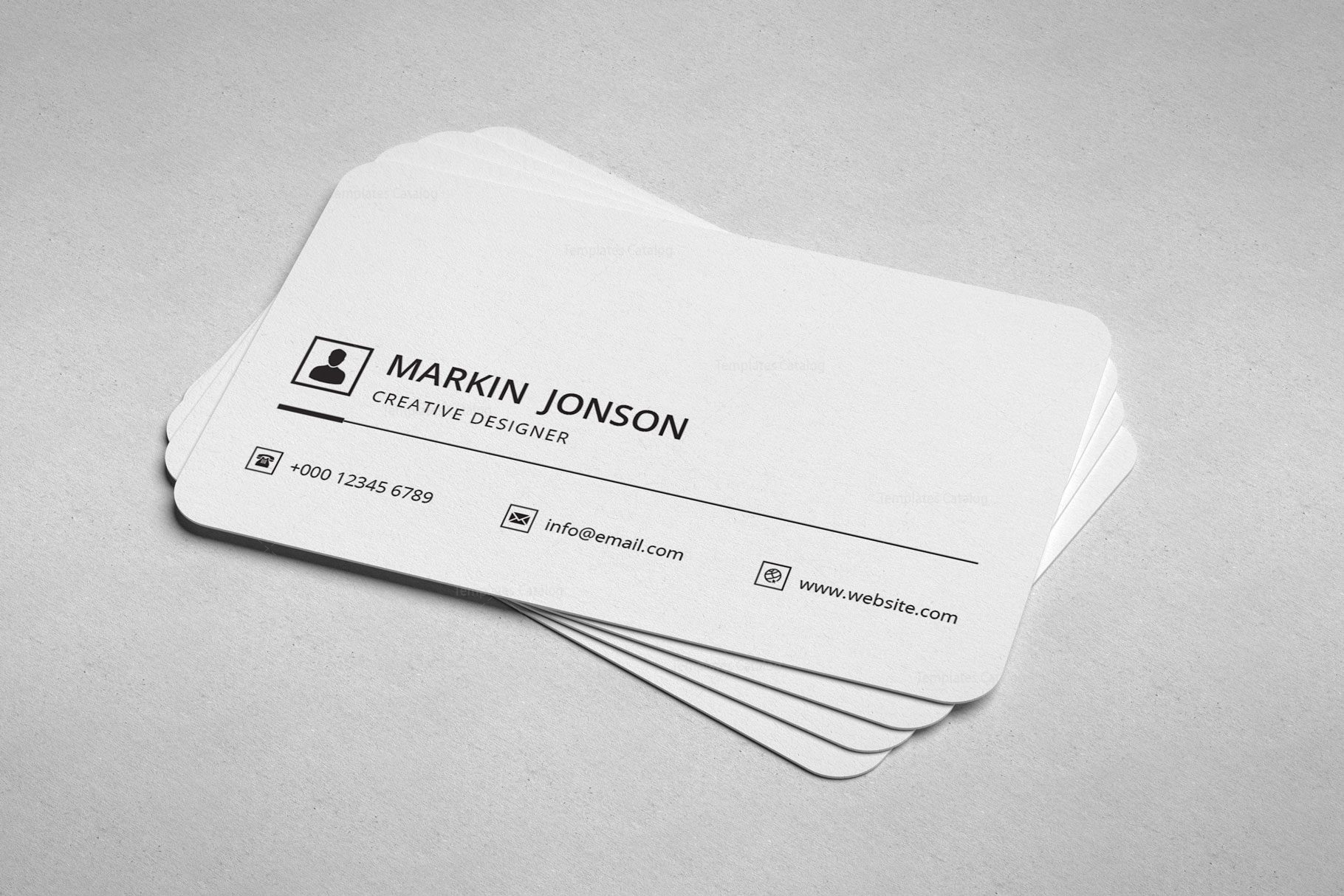 Salesman Professional Business Card Design 002237 Template Catalog