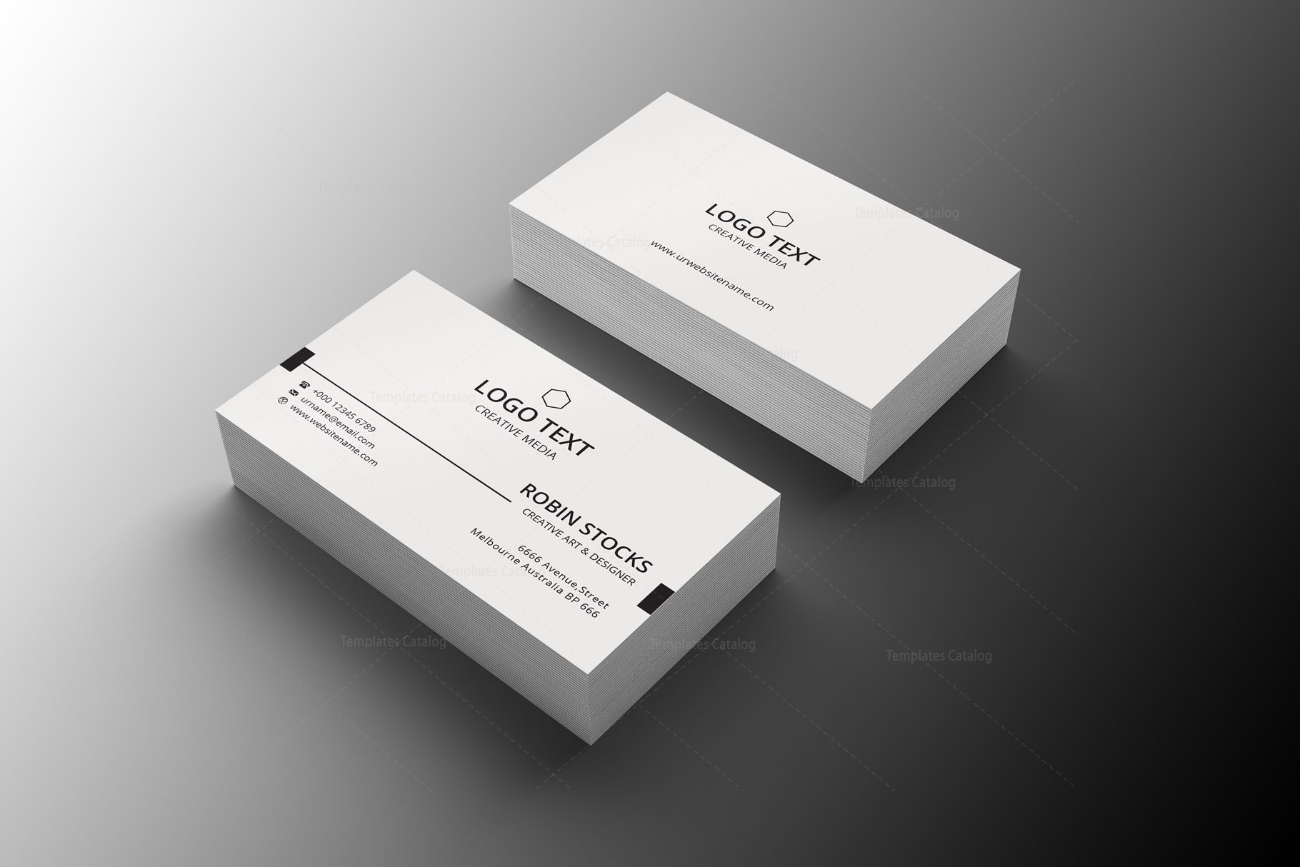Stylish Hotel Business Card Design 002255 Template Catalog