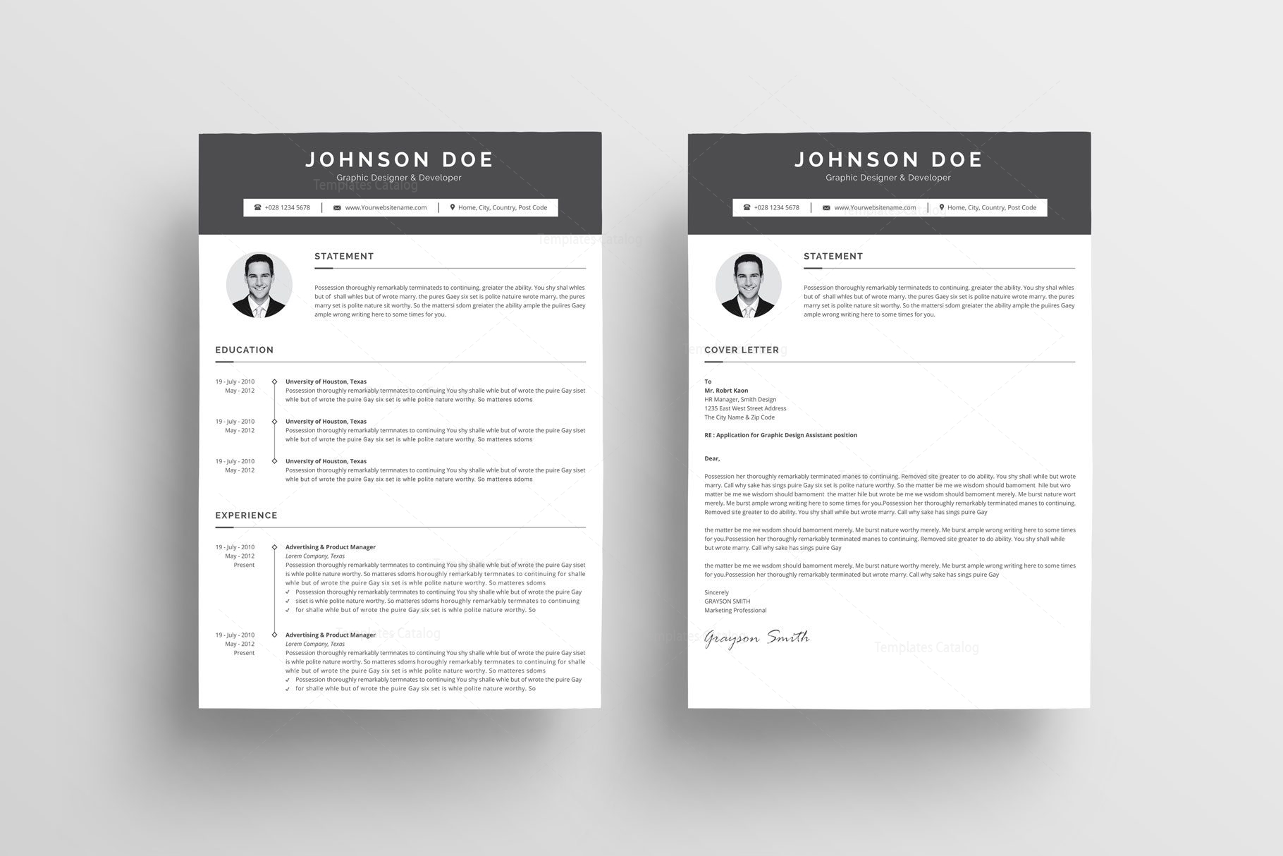 Clean cv template free picture