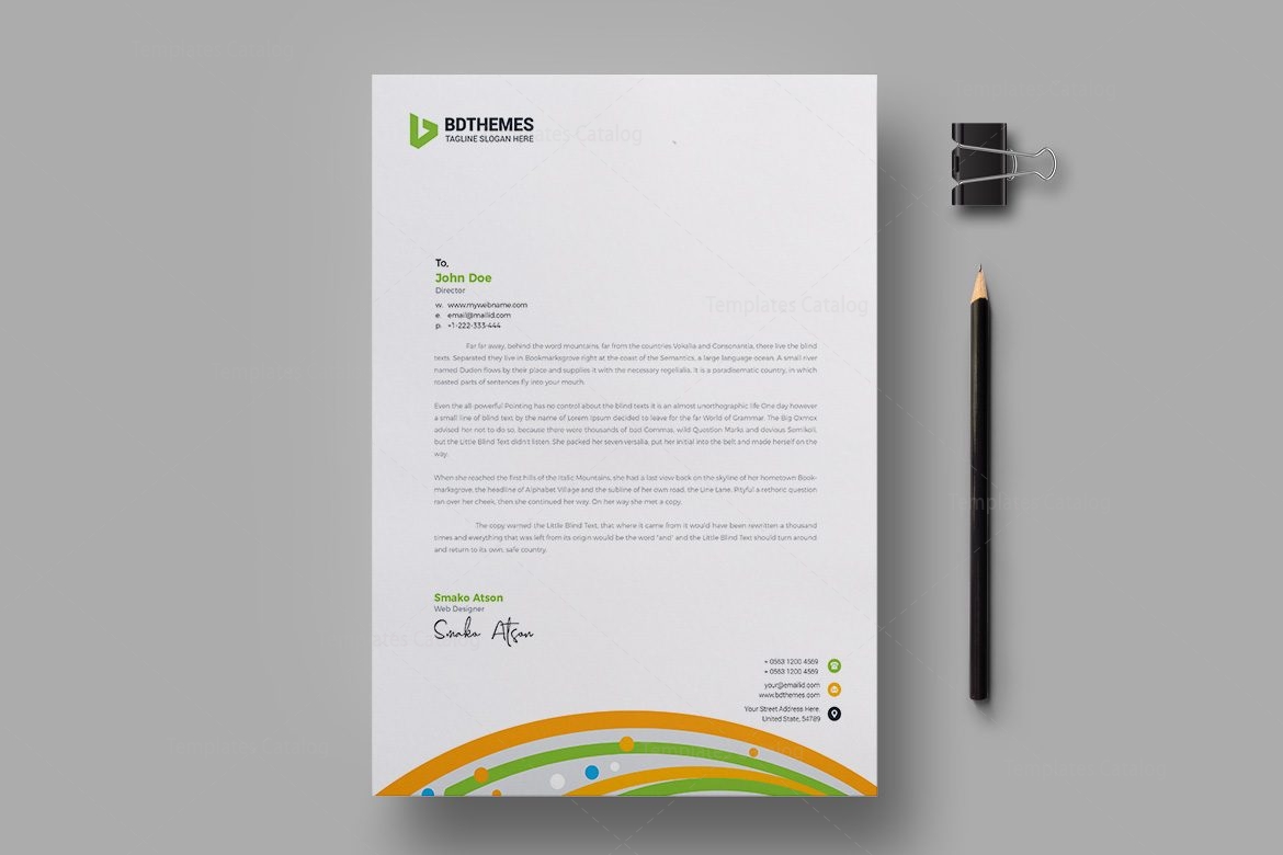 Florist Letterhead Design Template Template Catalog