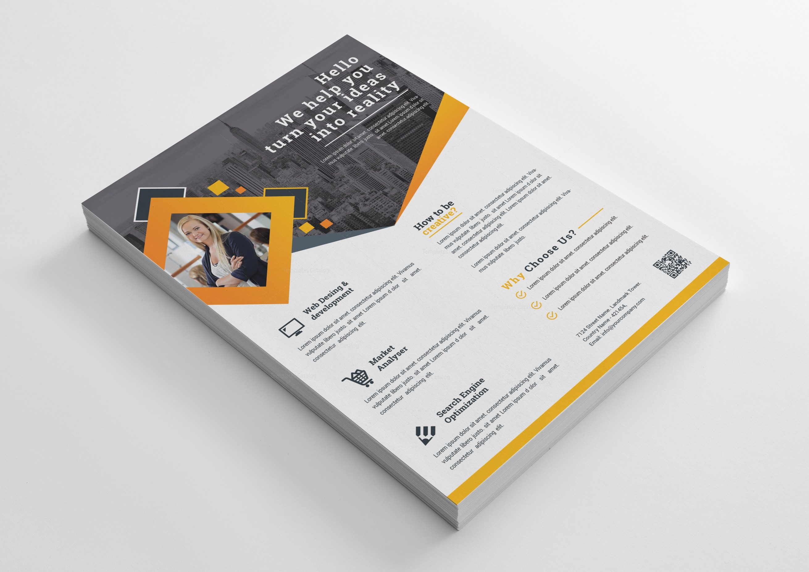 clean business flyer design