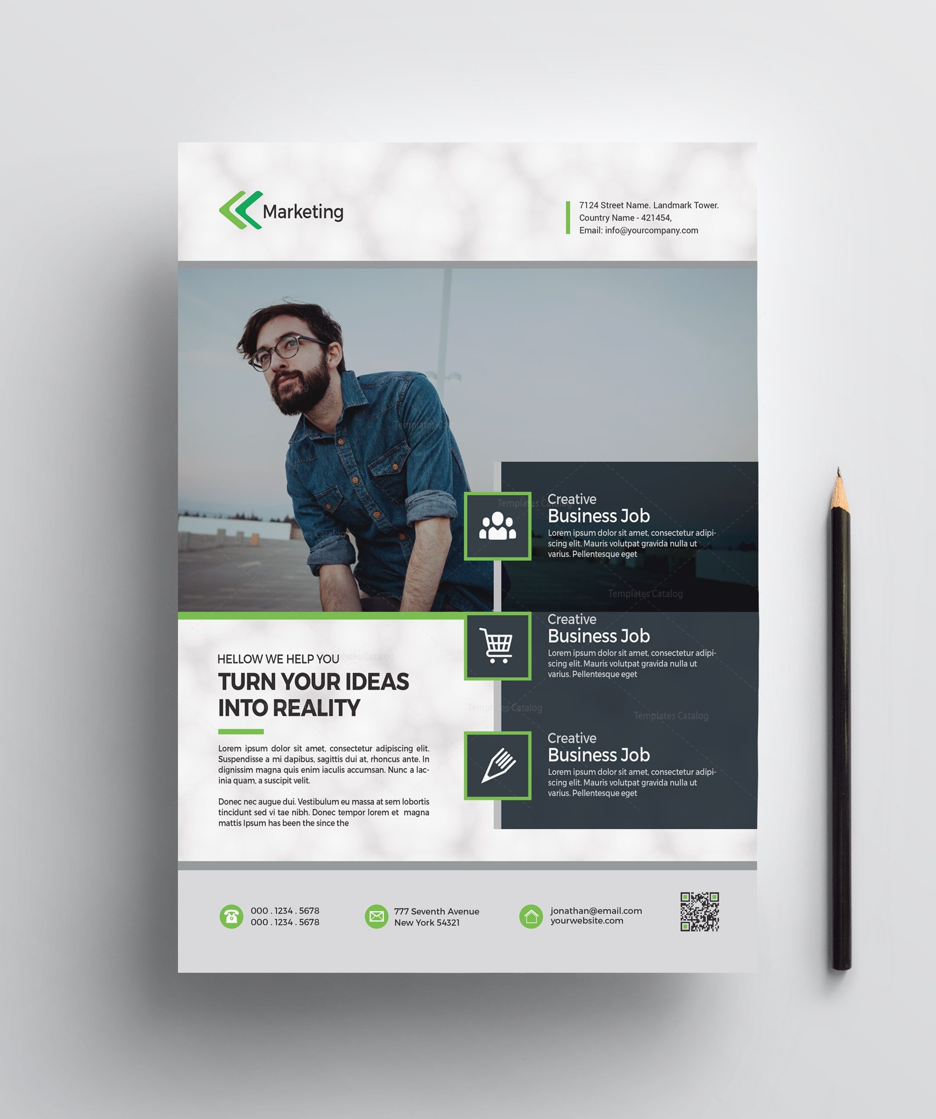 marketing printable flyer templates 002548 template catalog