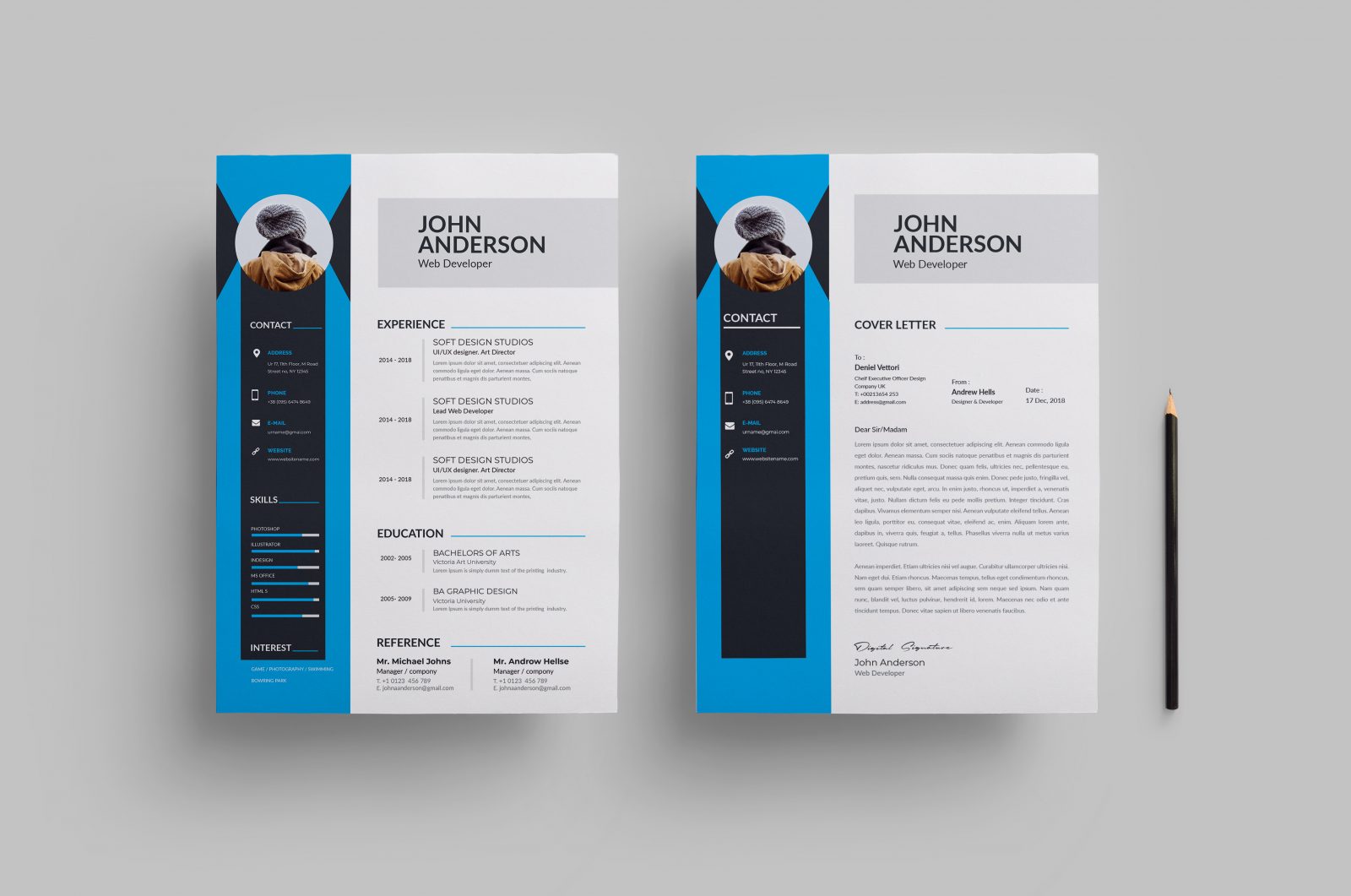clean modern resume design 002742 template catalog resumes pattern