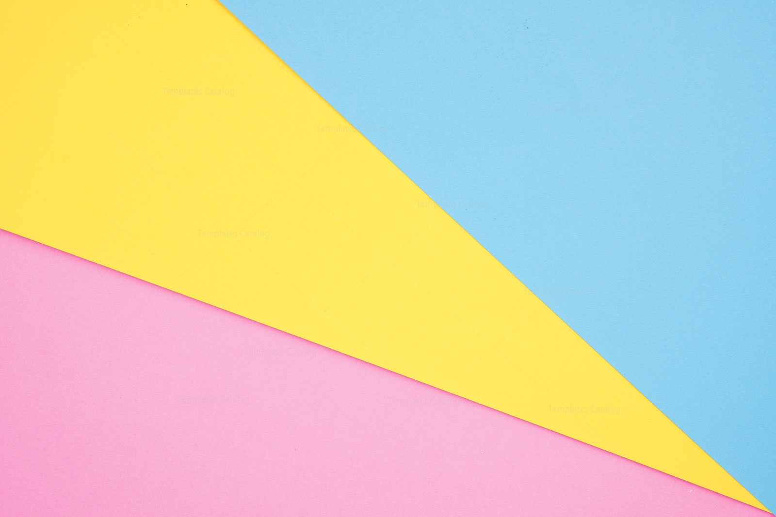 Pink, Yellow and blue geometric background